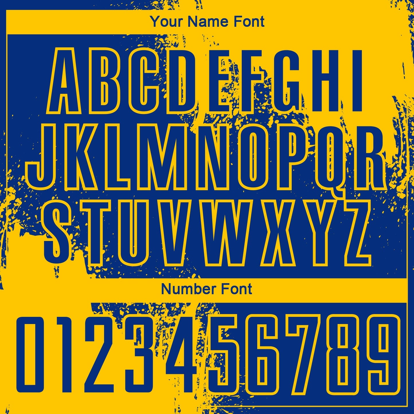 Custom Royal Yellow Abstract Brush Stroke Sports Sublimation Soccer Uniform Jersey view 6