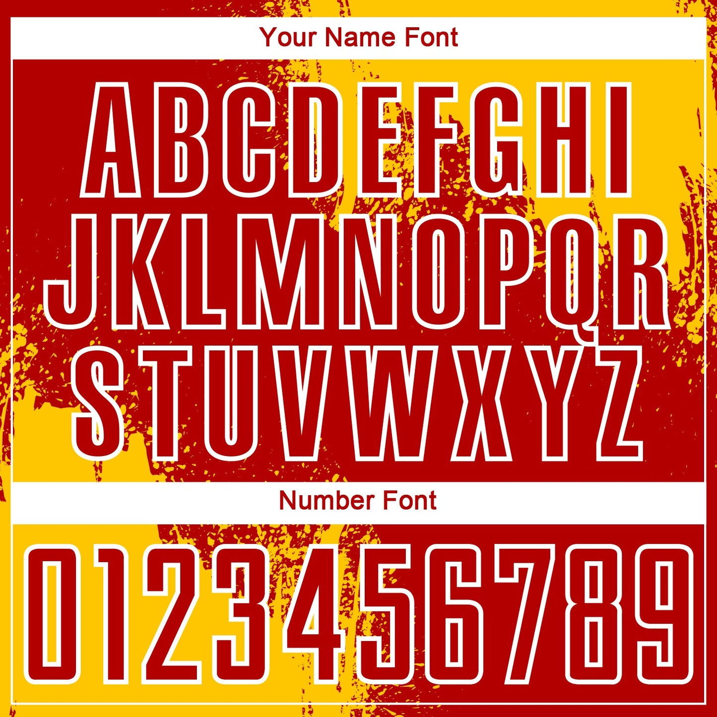 Custom Red Yellow-White Abstract Brush Stroke Sports Sublimation Soccer Uniform Jersey view 6