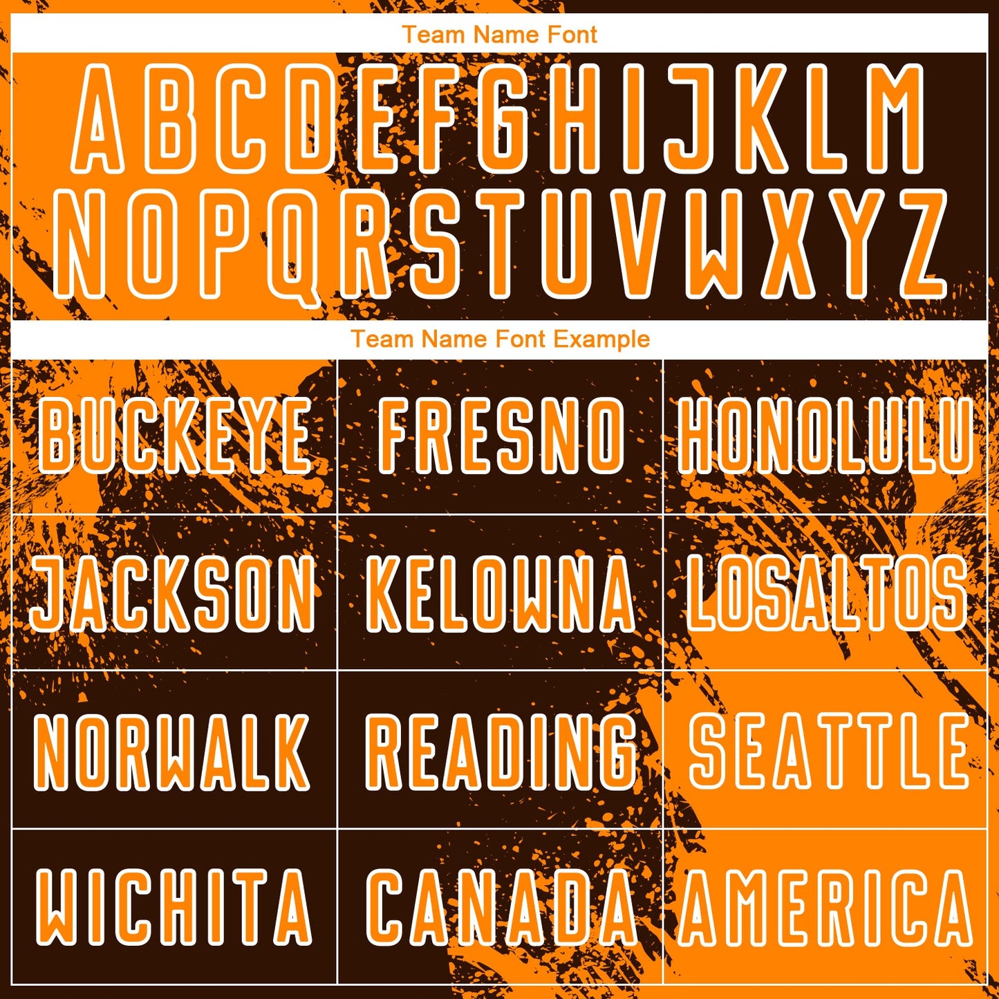 Custom Brown Bay Orange-White Abstract Brush Stroke Sports Sublimation Soccer Uniform Jersey view 5