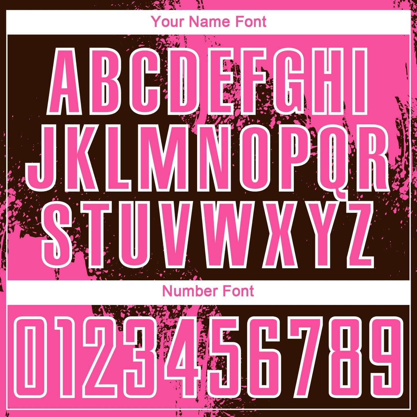 Custom Brown Pink-White Abstract Brush Stroke Sports Sublimation Soccer Uniform Jersey view 6