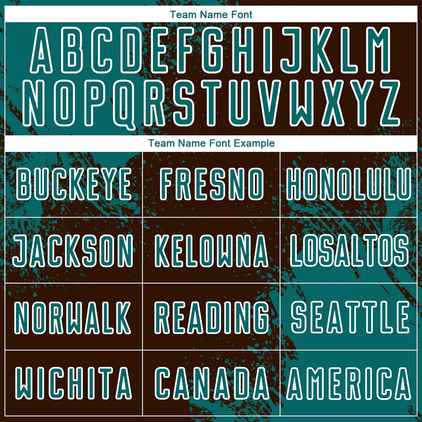 Custom Brown Teal-White Abstract Brush Stroke Sports Sublimation Soccer Uniform Jersey view 5