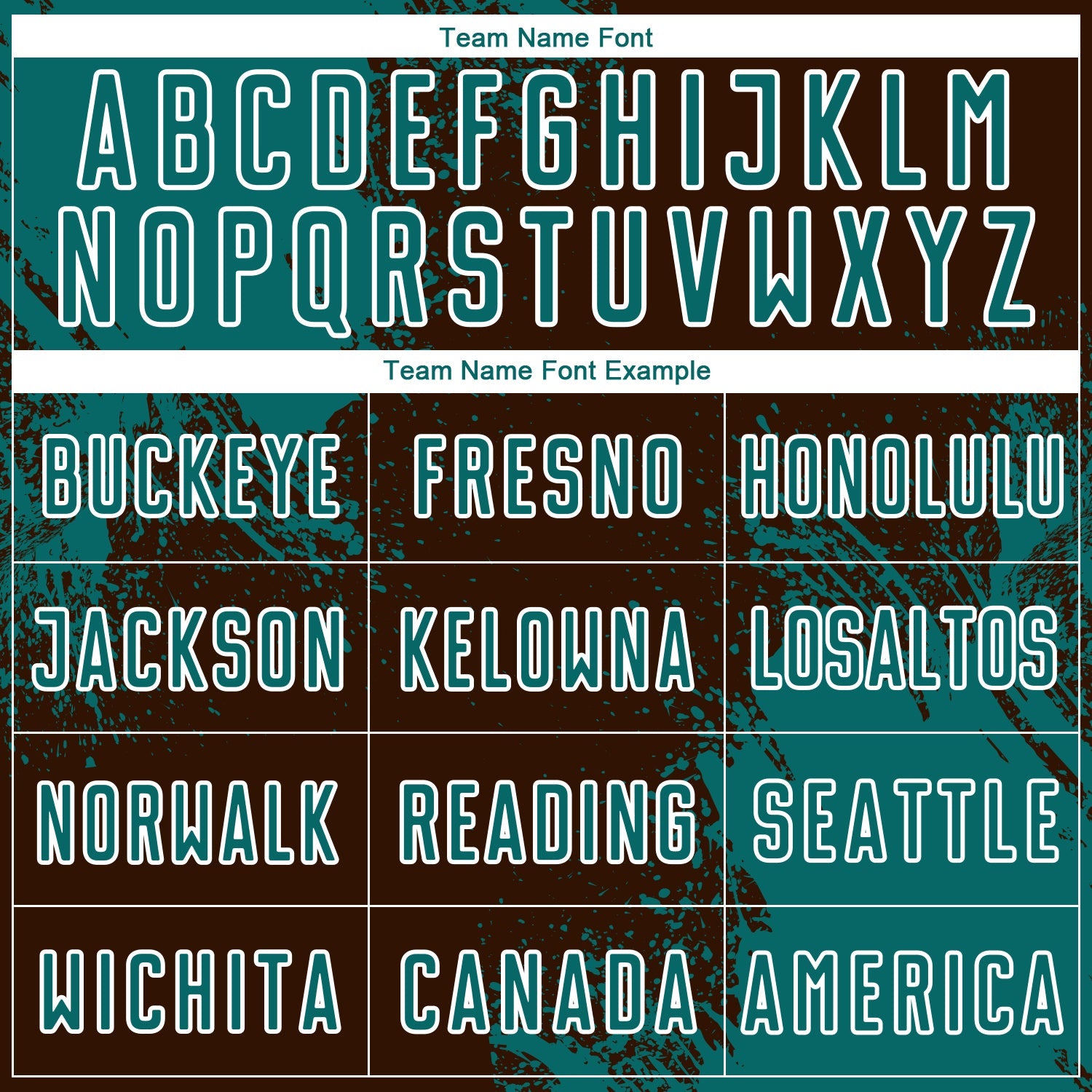 Custom Brown Teal-White Abstract Brush Stroke Sports Sublimation Soccer Uniform Jersey view 5