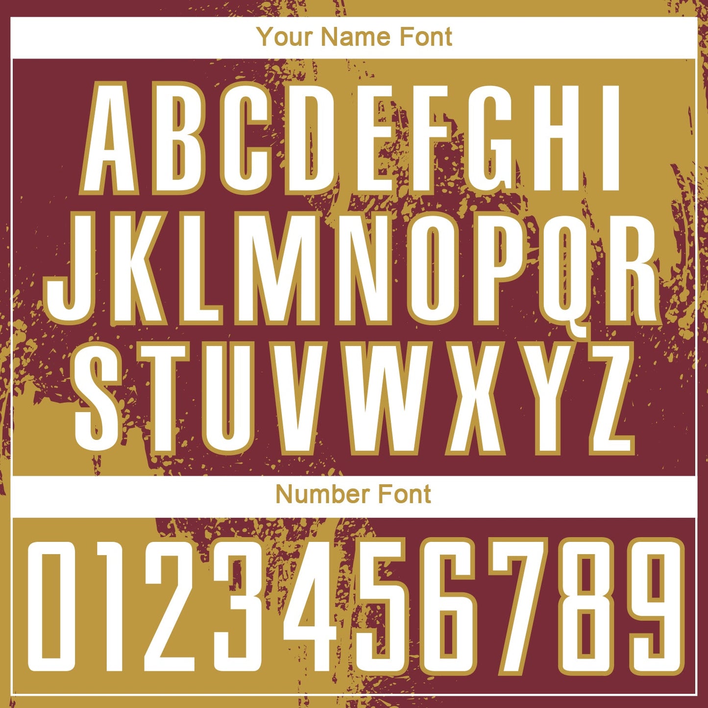 Custom Burgundy White-Old Gold Abstract Brush Stroke Sports Sublimation Soccer Uniform Jersey view 6