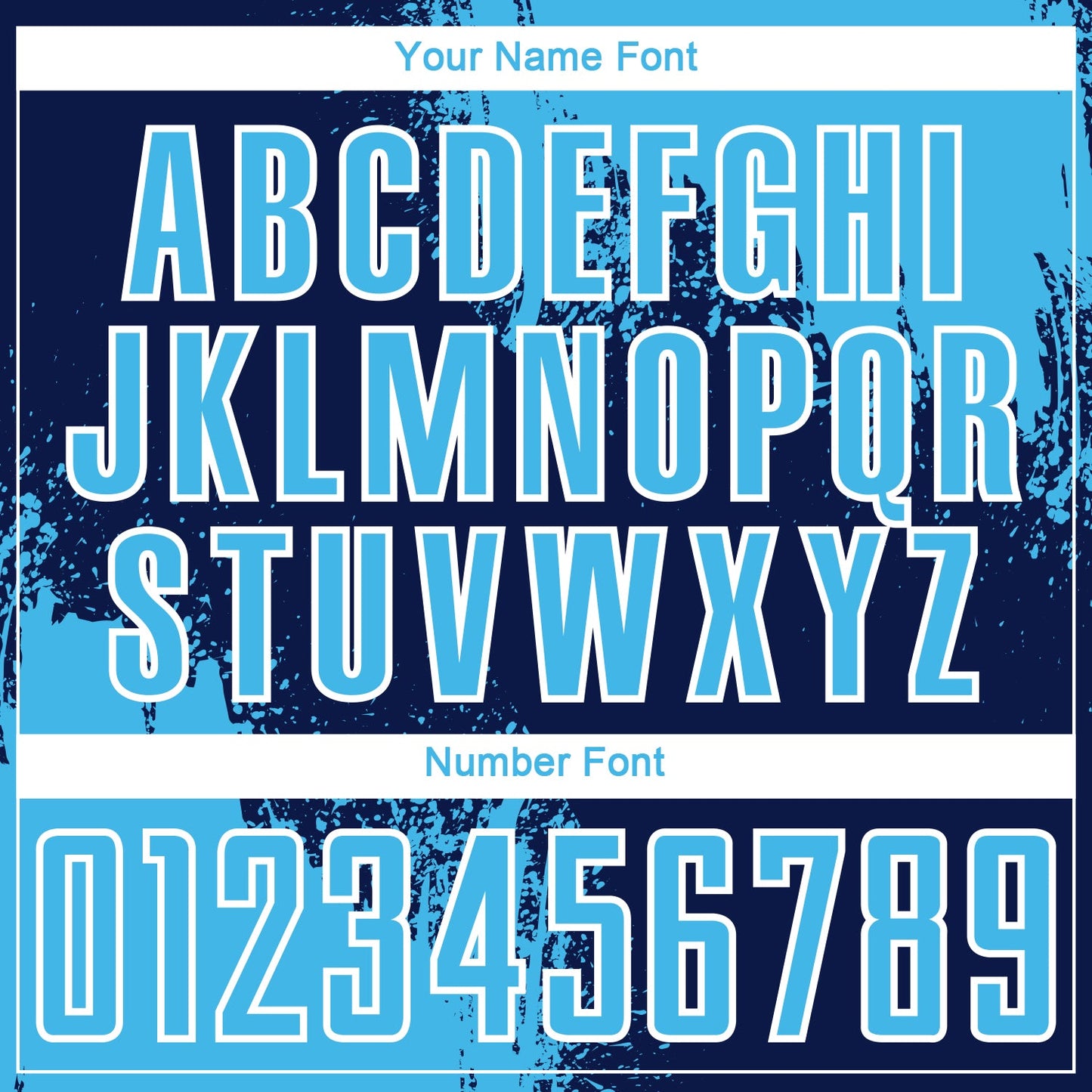 Custom Navy Sky Blue-White Abstract Brush Stroke Sports Sublimation Soccer Uniform Jersey view 6