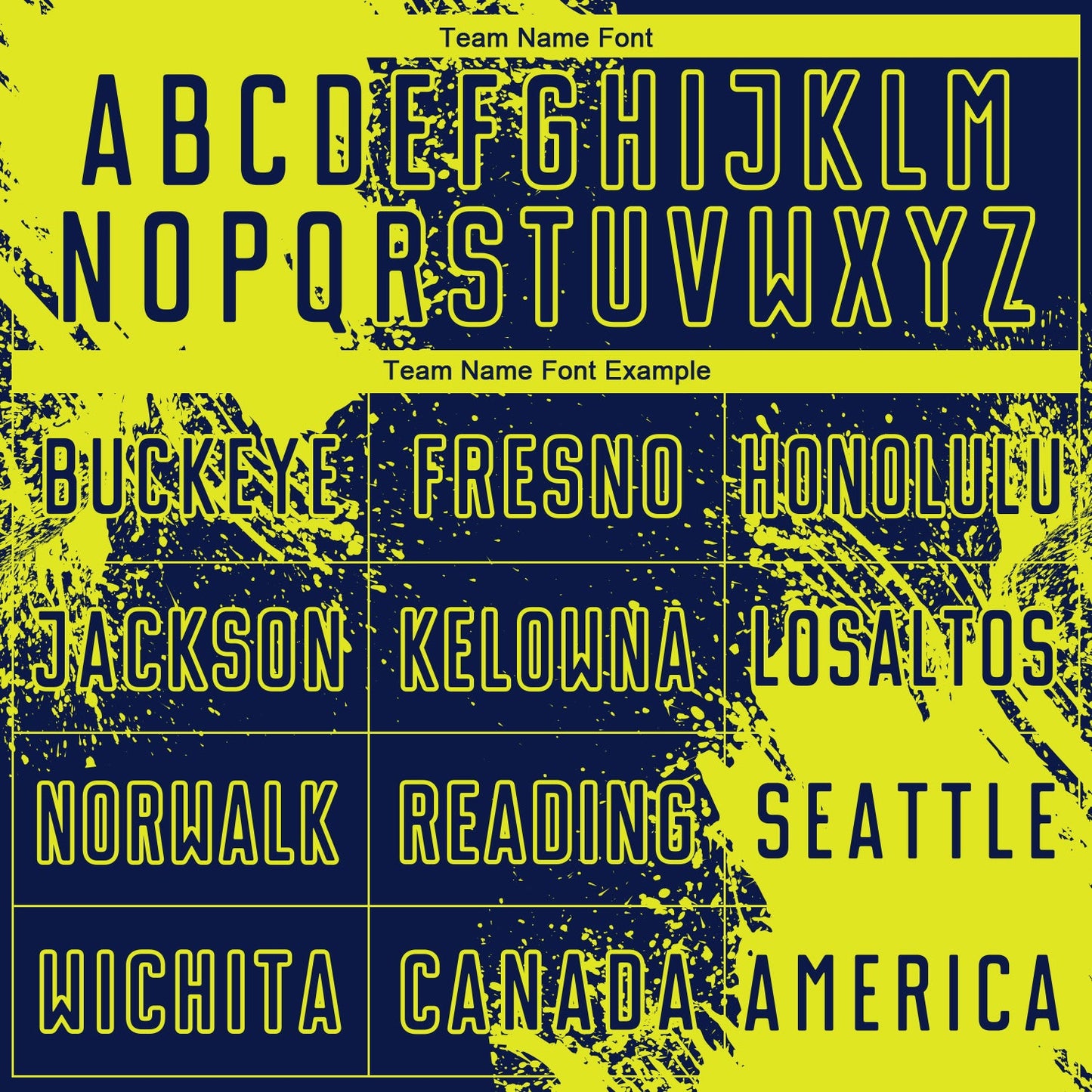 Custom Navy Neon Yellow Abstract Brush Stroke Sports Sublimation Soccer Uniform Jersey view 5