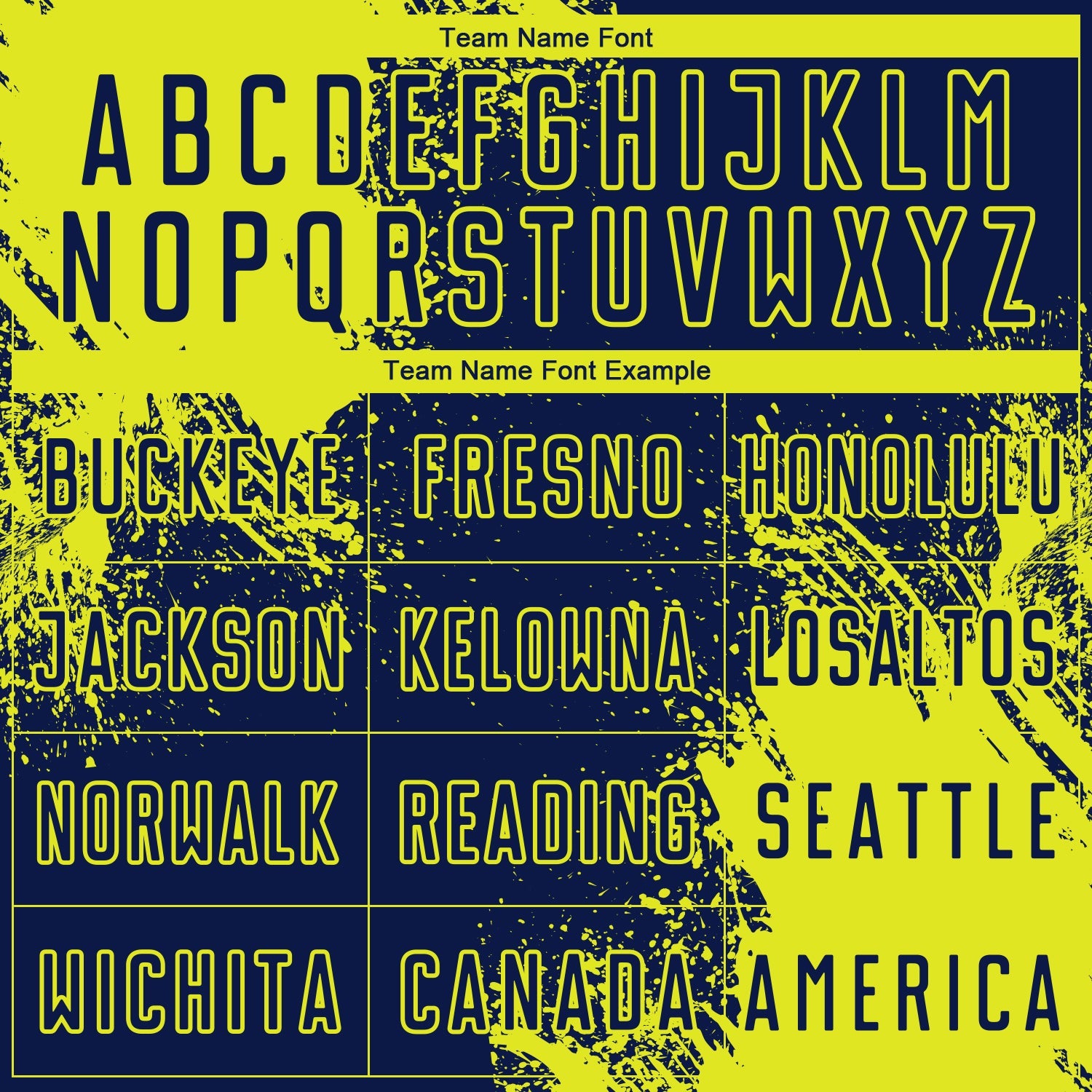Custom Navy Neon Yellow Abstract Brush Stroke Sports Sublimation Soccer Uniform Jersey view 5