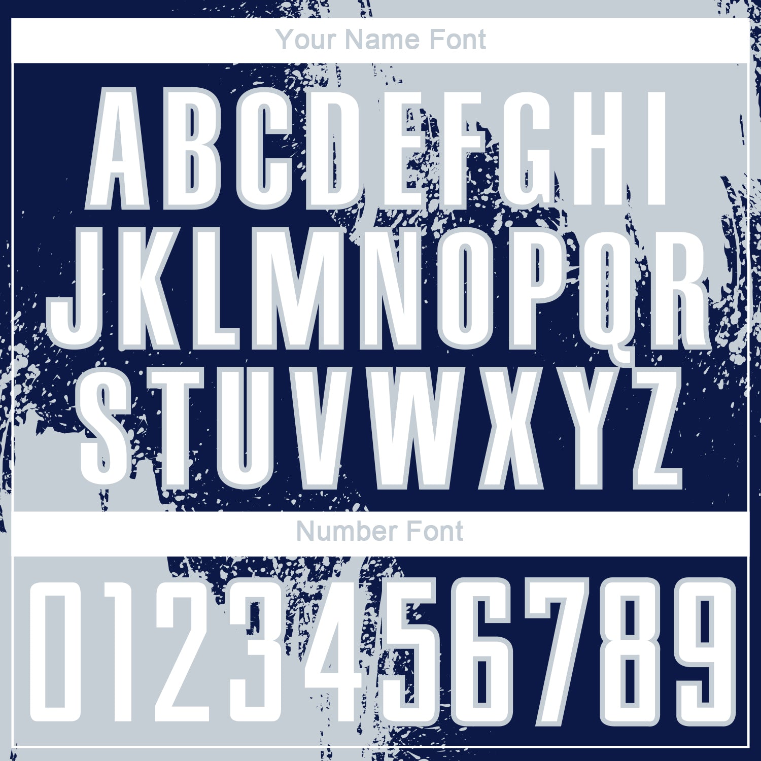 Custom Navy White-Silver Abstract Brush Stroke Sports Sublimation Soccer Uniform Jersey view 6