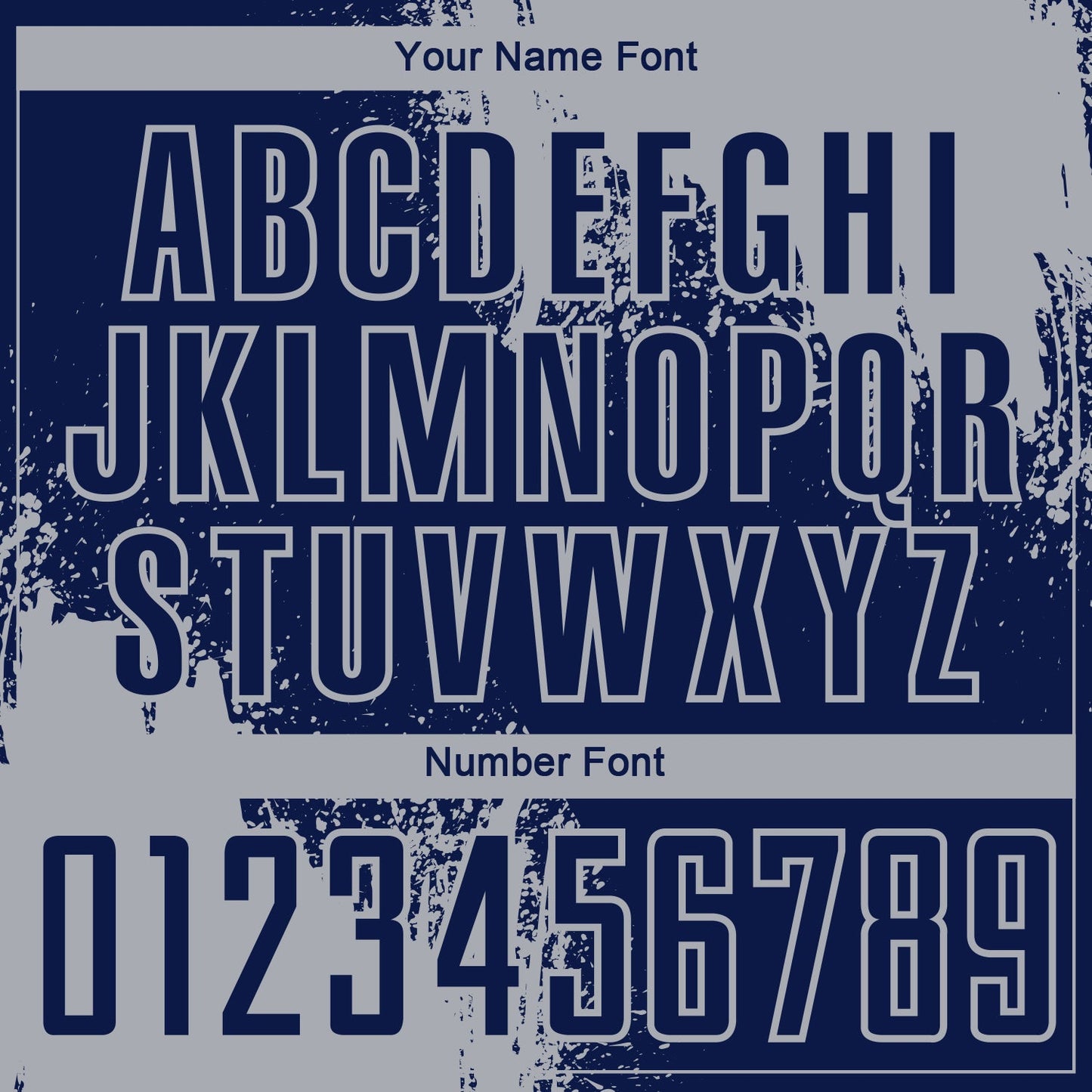 Custom Navy Gray Abstract Brush Stroke Sports Sublimation Soccer Uniform Jersey view 6