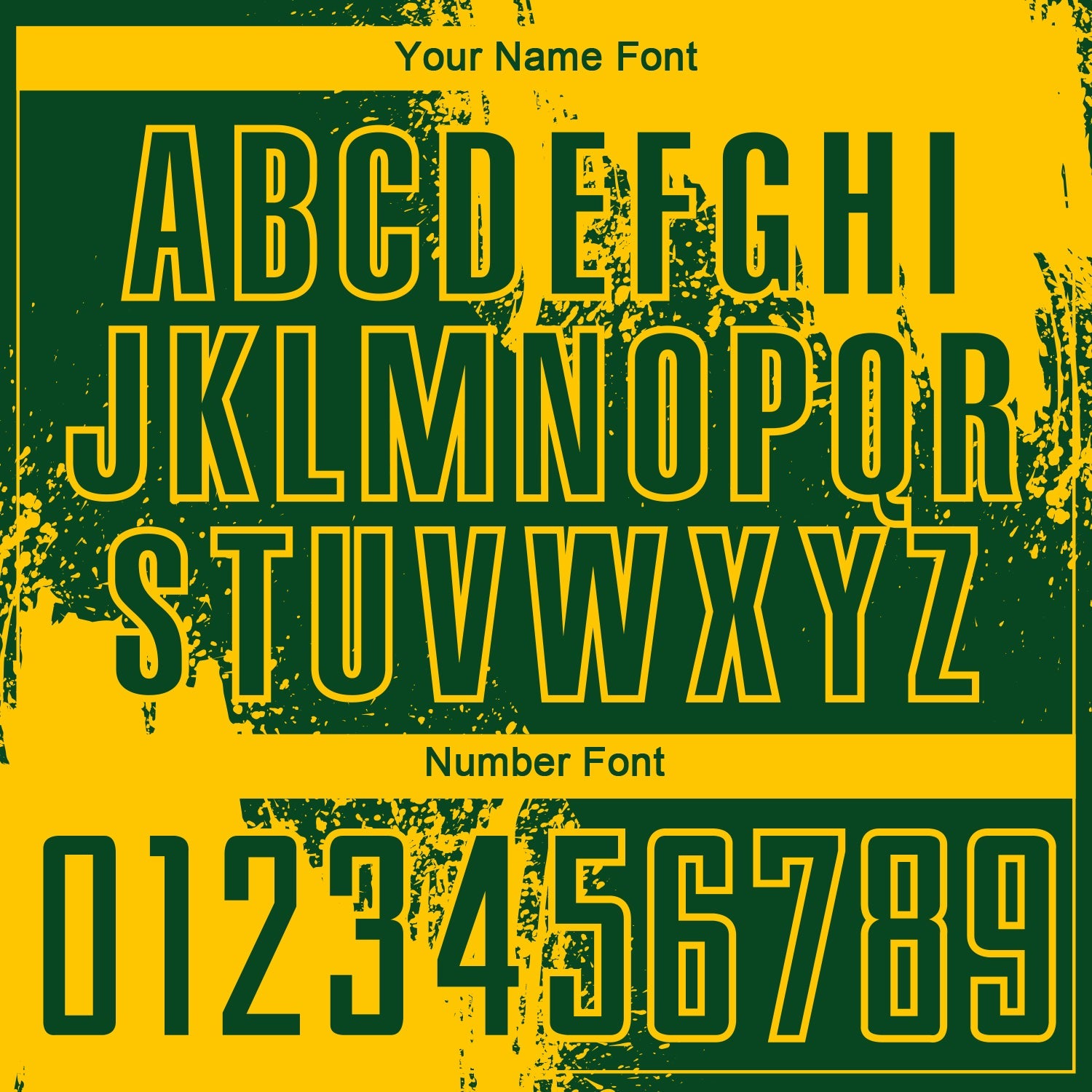 Custom Green Yellow Abstract Brush Stroke Sports Sublimation Soccer Uniform Jersey view 6