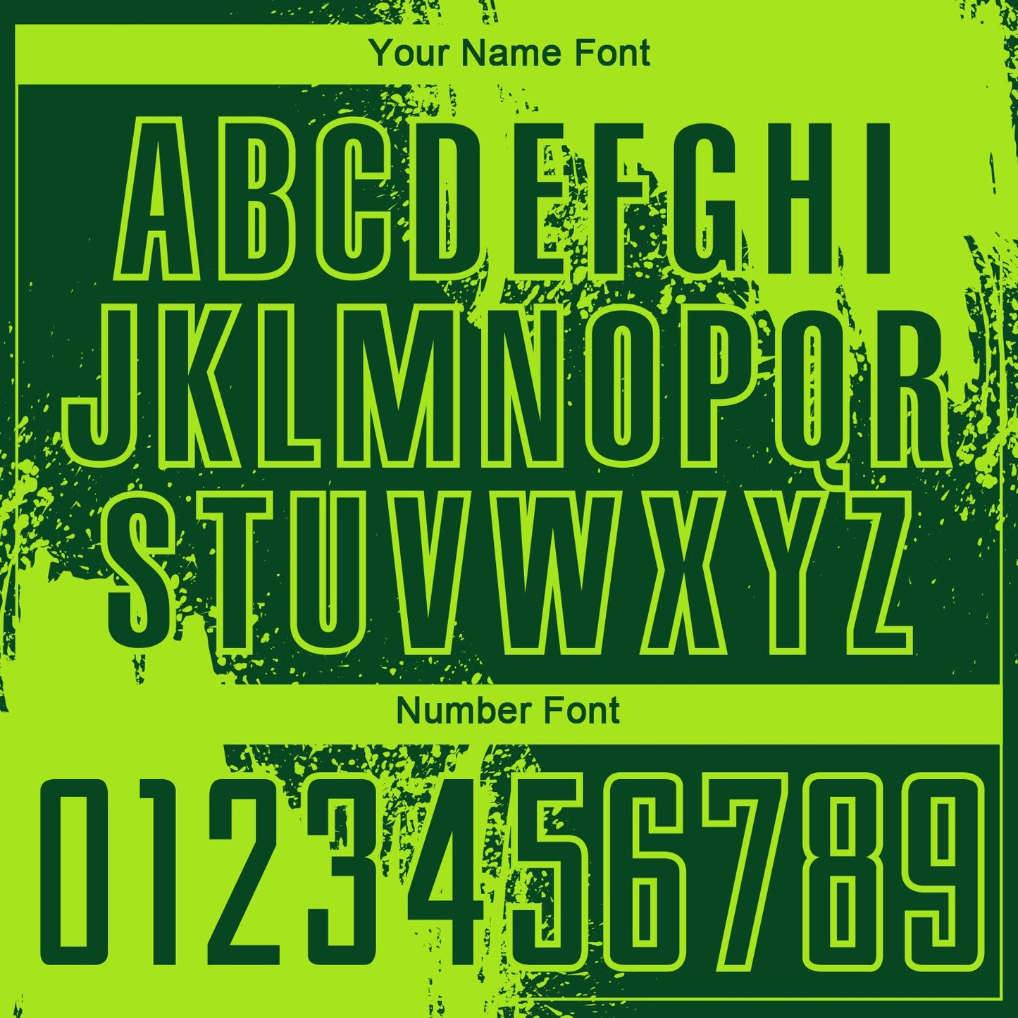 Custom Green Neon Green Abstract Brush Stroke Sports Sublimation Soccer Uniform Jersey view 6