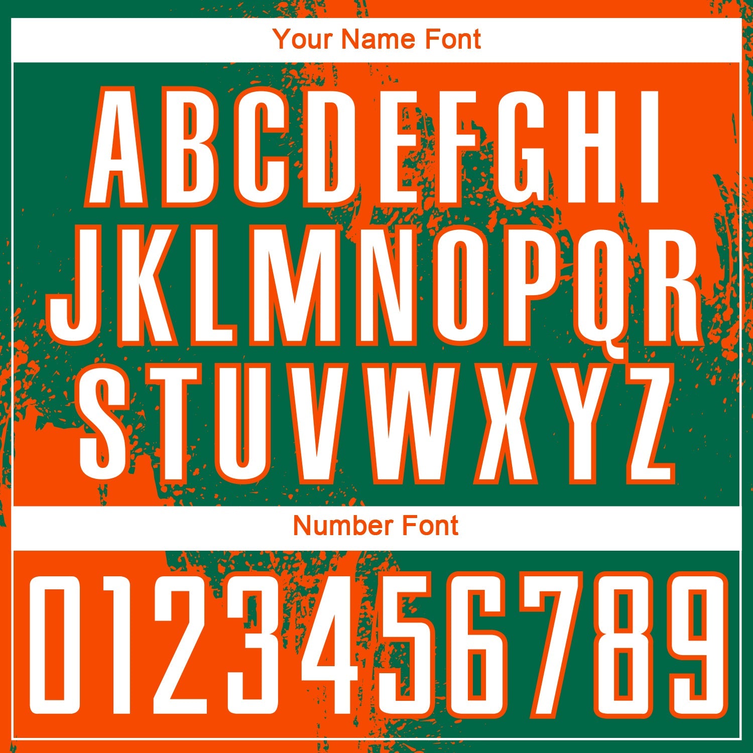 Custom Kelly Green White-Orange Abstract Brush Stroke Sports Sublimation Soccer Uniform Jersey view 6