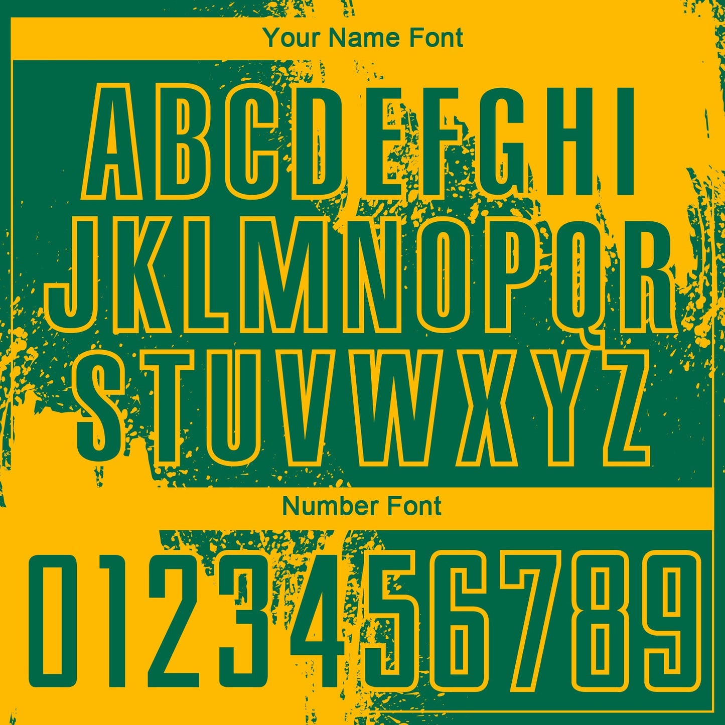 Custom Kelly Green Gold Abstract Brush Stroke Sports Sublimation Soccer Uniform Jersey view 6