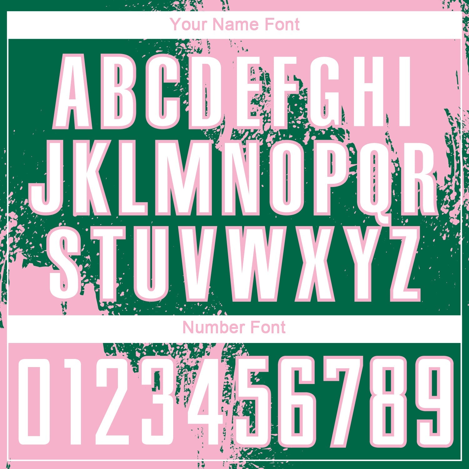 Custom Kelly Green White-Light Pink Abstract Brush Stroke Sports Sublimation Soccer Uniform Jersey view 6