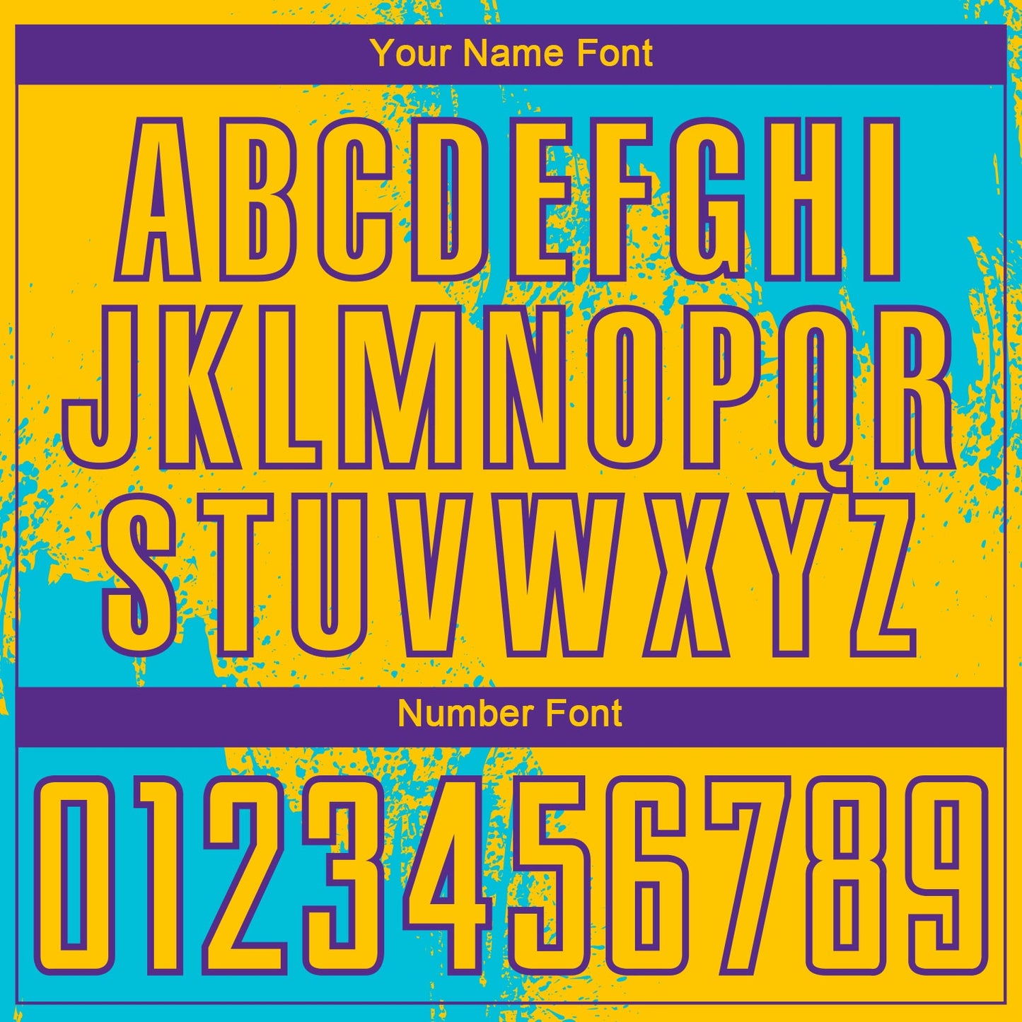 Custom Yellow Lakes Blue-Purple Abstract Brush Stroke Sports Sublimation Soccer Uniform Jersey view 6