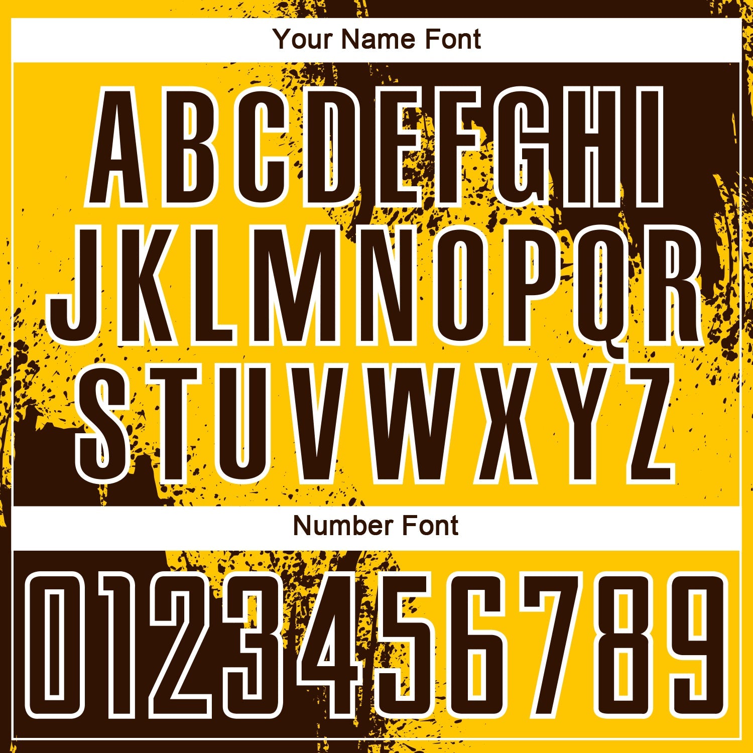 Custom Yellow Brown-White Abstract Brush Stroke Sports Sublimation Soccer Uniform Jersey view 6