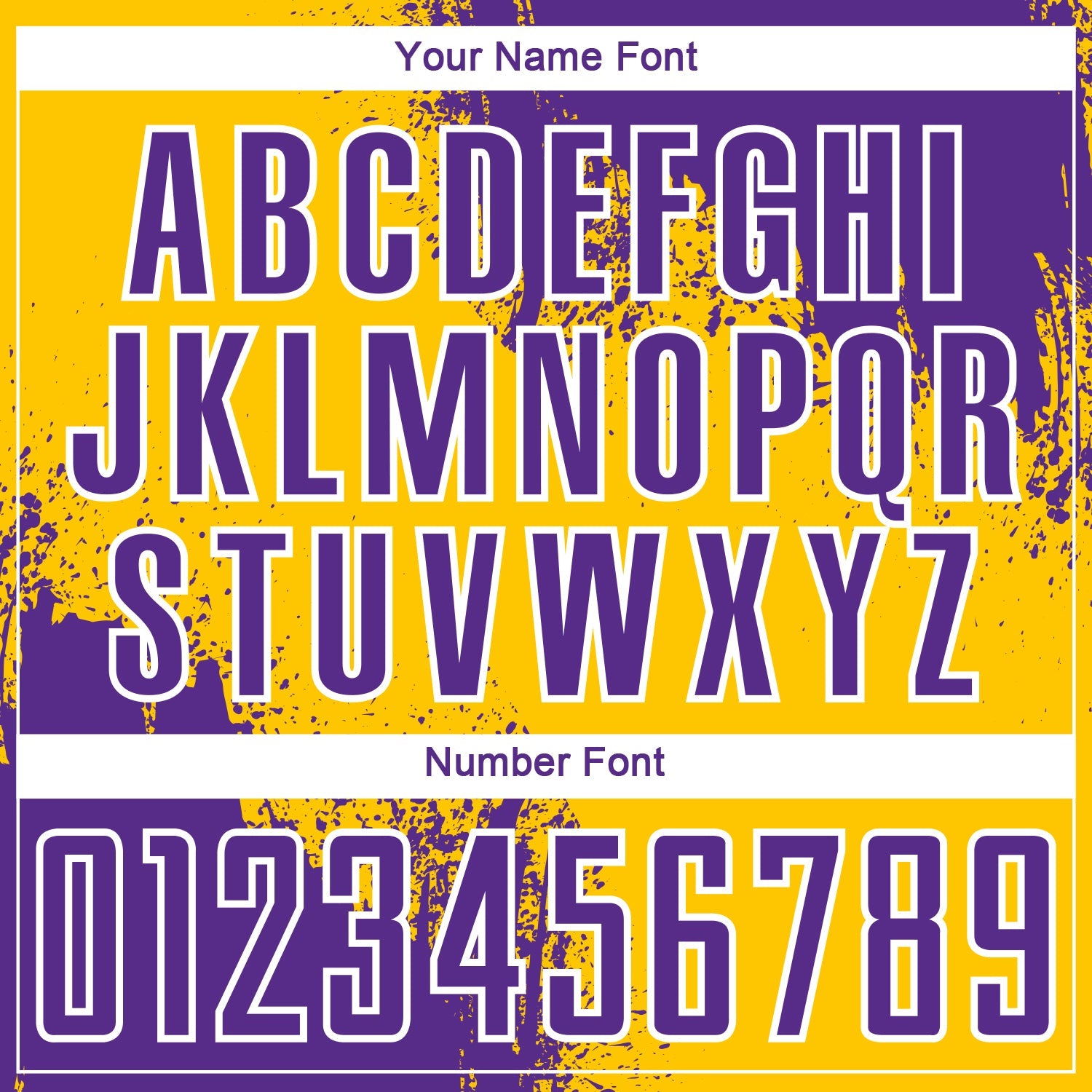 Custom Yellow Purple-White Abstract Brush Stroke Sports Sublimation Soccer Uniform Jersey view 6