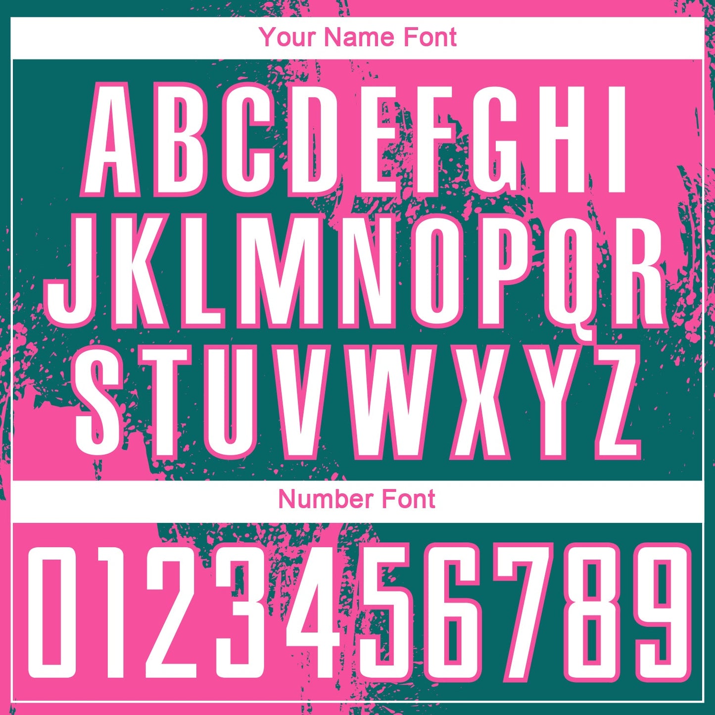 Custom Teal White-Pink Abstract Brush Stroke Sports Sublimation Soccer Uniform Jersey view 6
