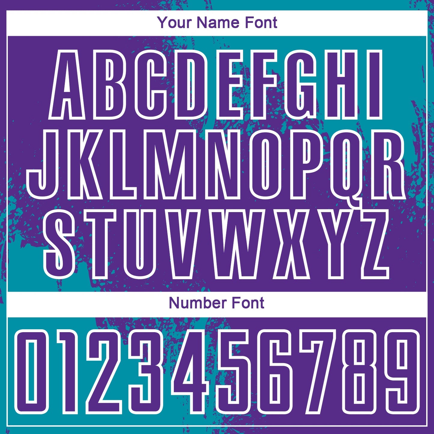 Custom Purple Teal-White Abstract Brush Stroke Sports Sublimation Soccer Uniform Jersey view 6