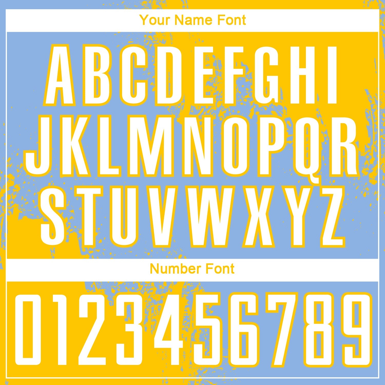 Custom Light Blue White-Yellow Abstract Brush Stroke Sports Sublimation Soccer Uniform Jersey view 6