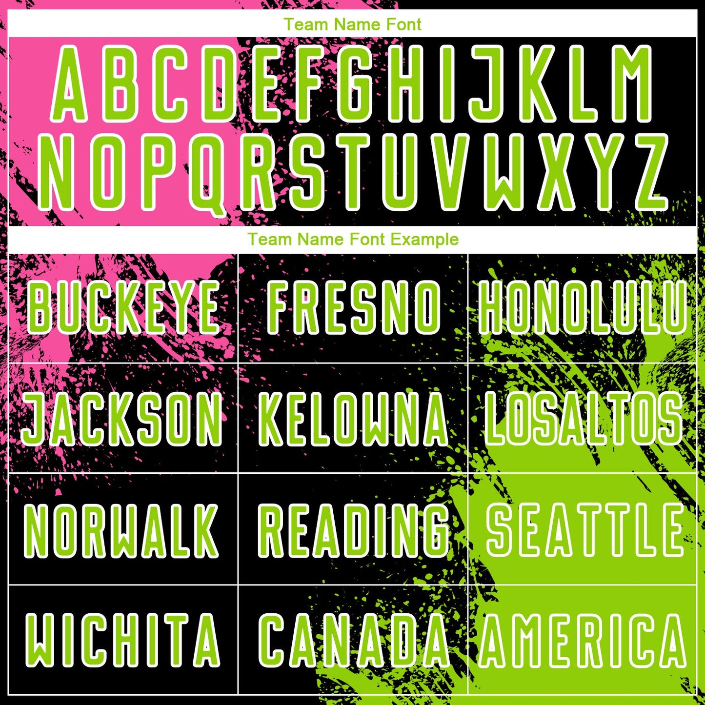 Custom Black Neon Green Pink-White Abstract Brush Stroke Sports Sublimation Soccer Uniform Jersey view 5