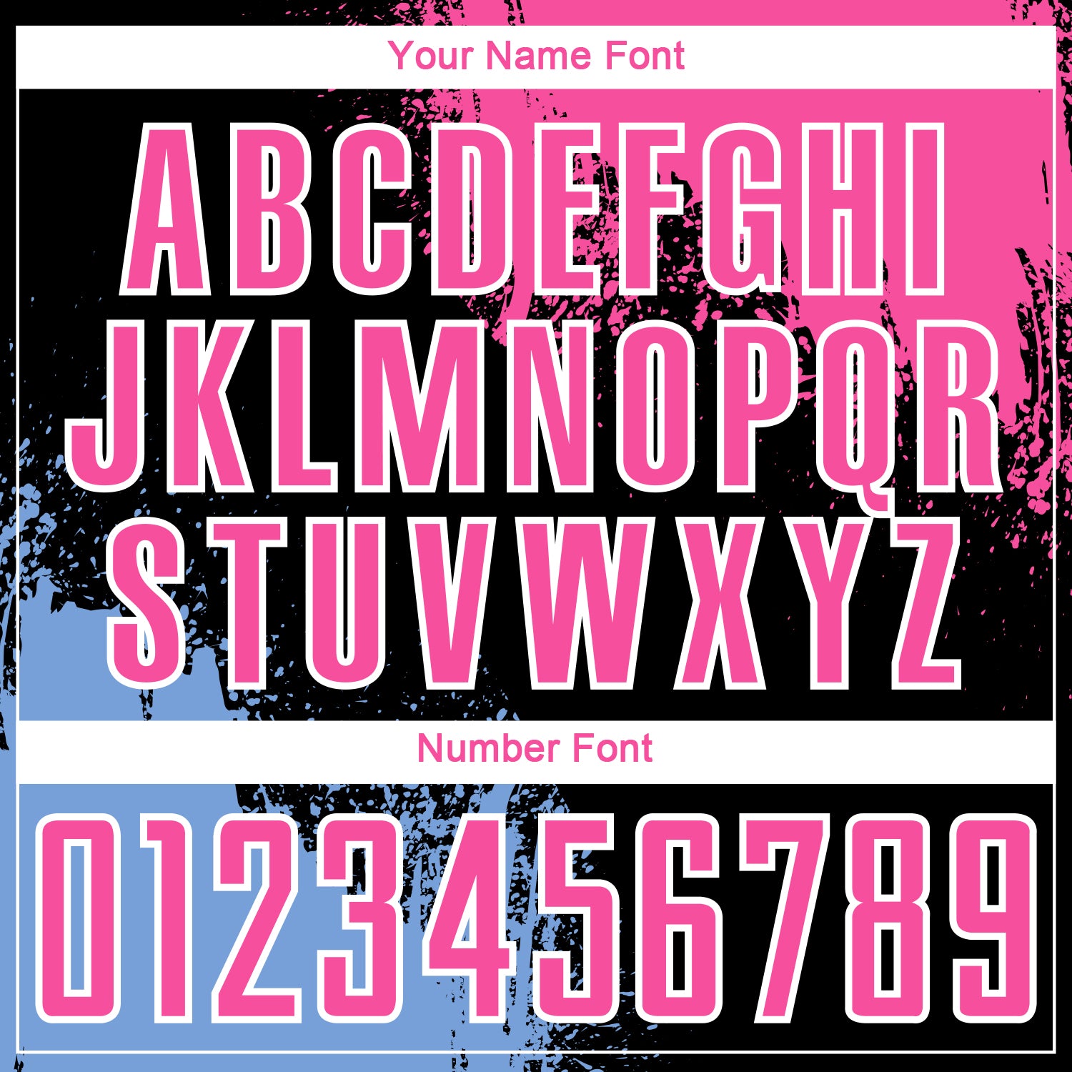 Custom Black Pink Light Blue-White Abstract Brush Stroke Sports Sublimation Soccer Uniform Jersey view 6