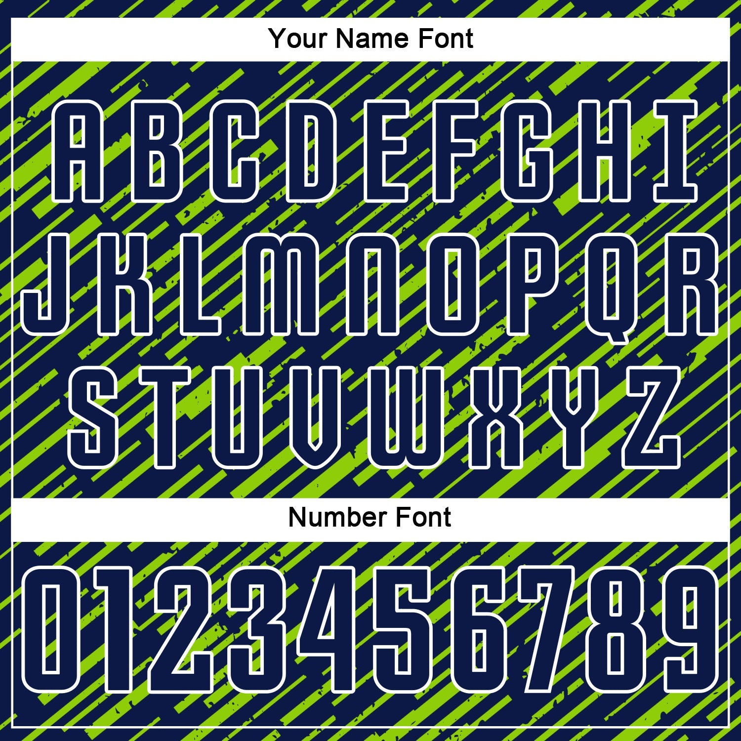 Custom Navy Neon Green-White Line Sports Sublimation Soccer Uniform Jersey view 6