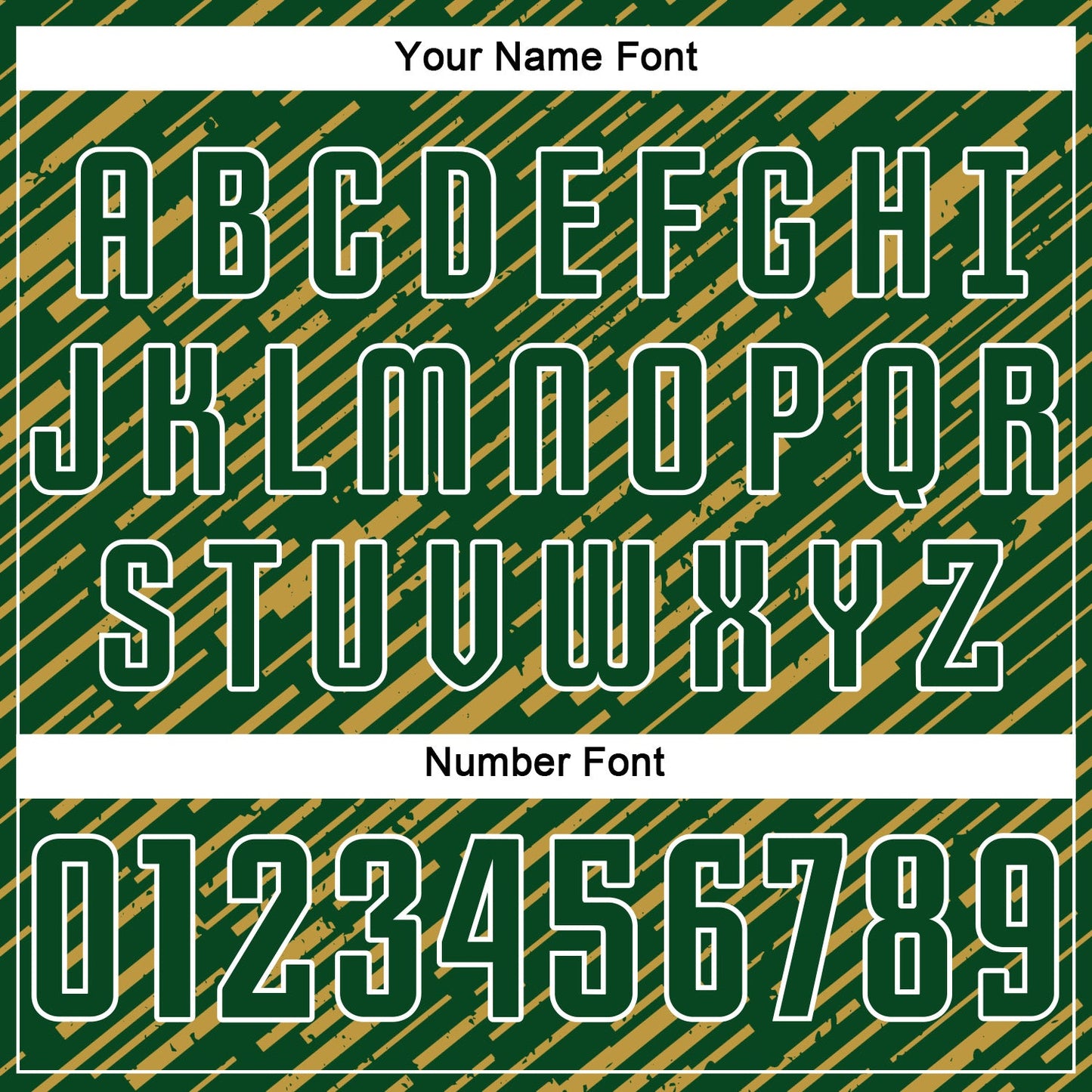 Custom Green Old Gold-White Line Sports Sublimation Soccer Uniform Jersey view 6