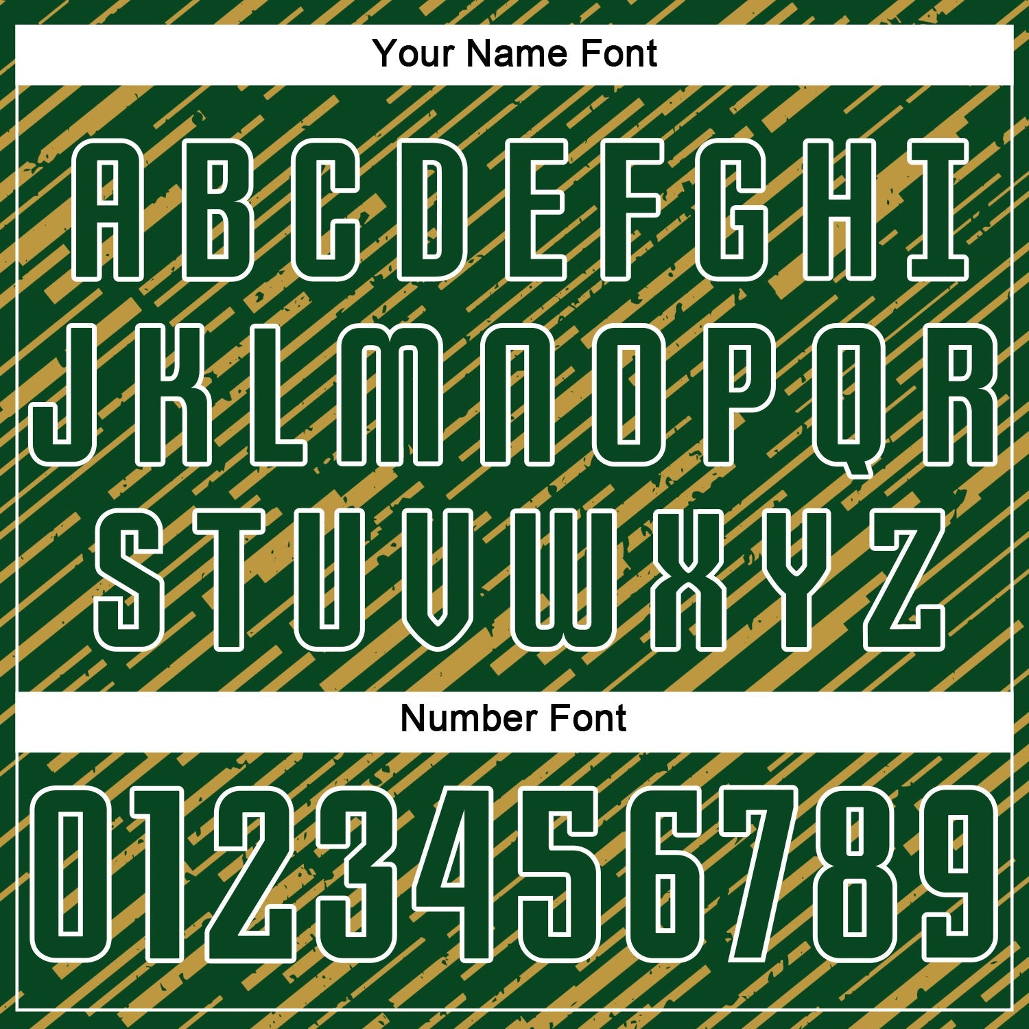 Custom Green Old Gold-White Line Sports Sublimation Soccer Uniform Jersey view 6