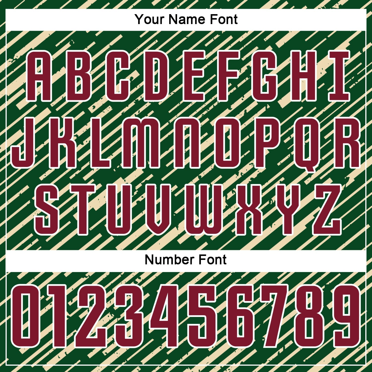 Custom Green Crimson Cream-White Line Sports Sublimation Soccer Uniform Jersey view 6