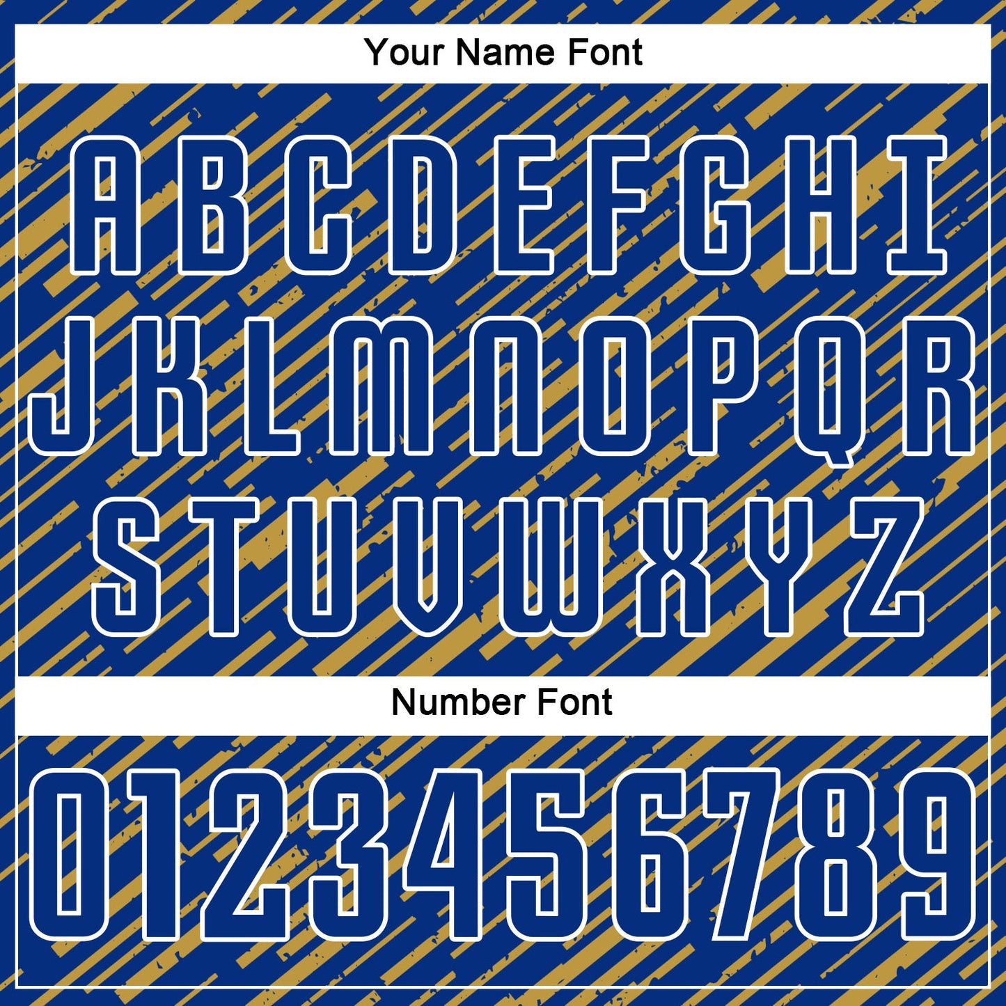 Custom Royal Old Gold-White Line Sports Sublimation Soccer Uniform Jersey view 6