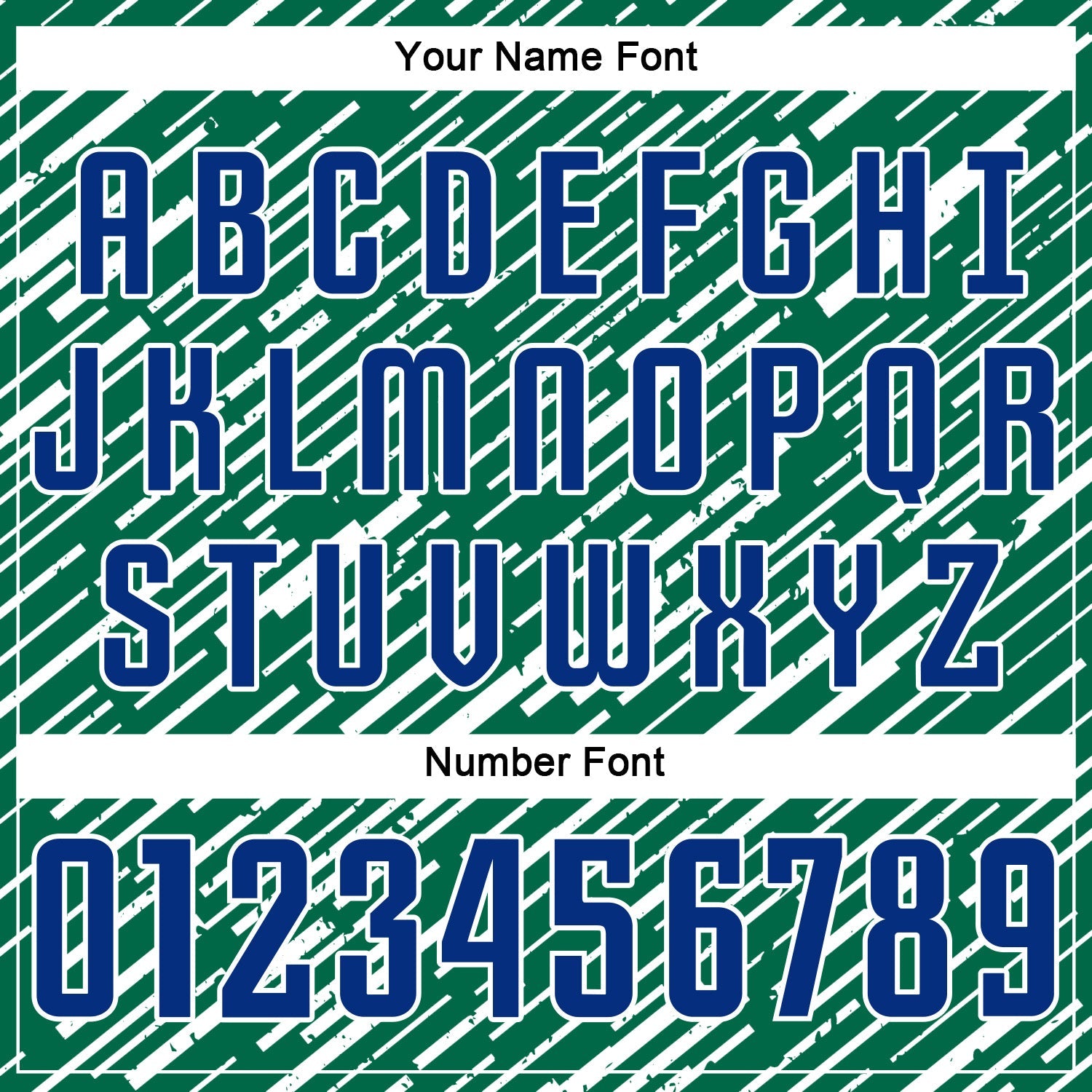Custom Kelly Green Royal-White Line Sports Sublimation Soccer Uniform Jersey view 6