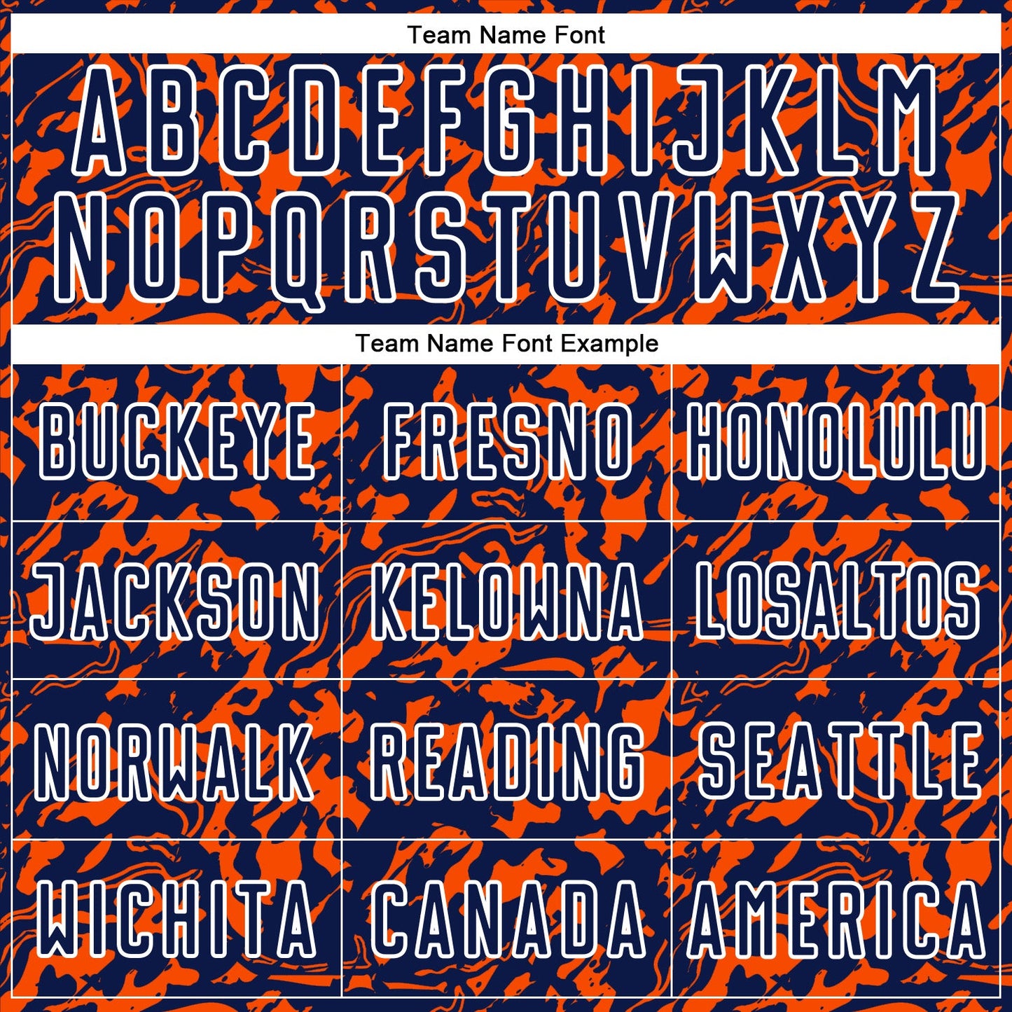 Custom Navy Orange-White Liquid Fluid Pattern Sports Sublimation Soccer Uniform Jersey view 5