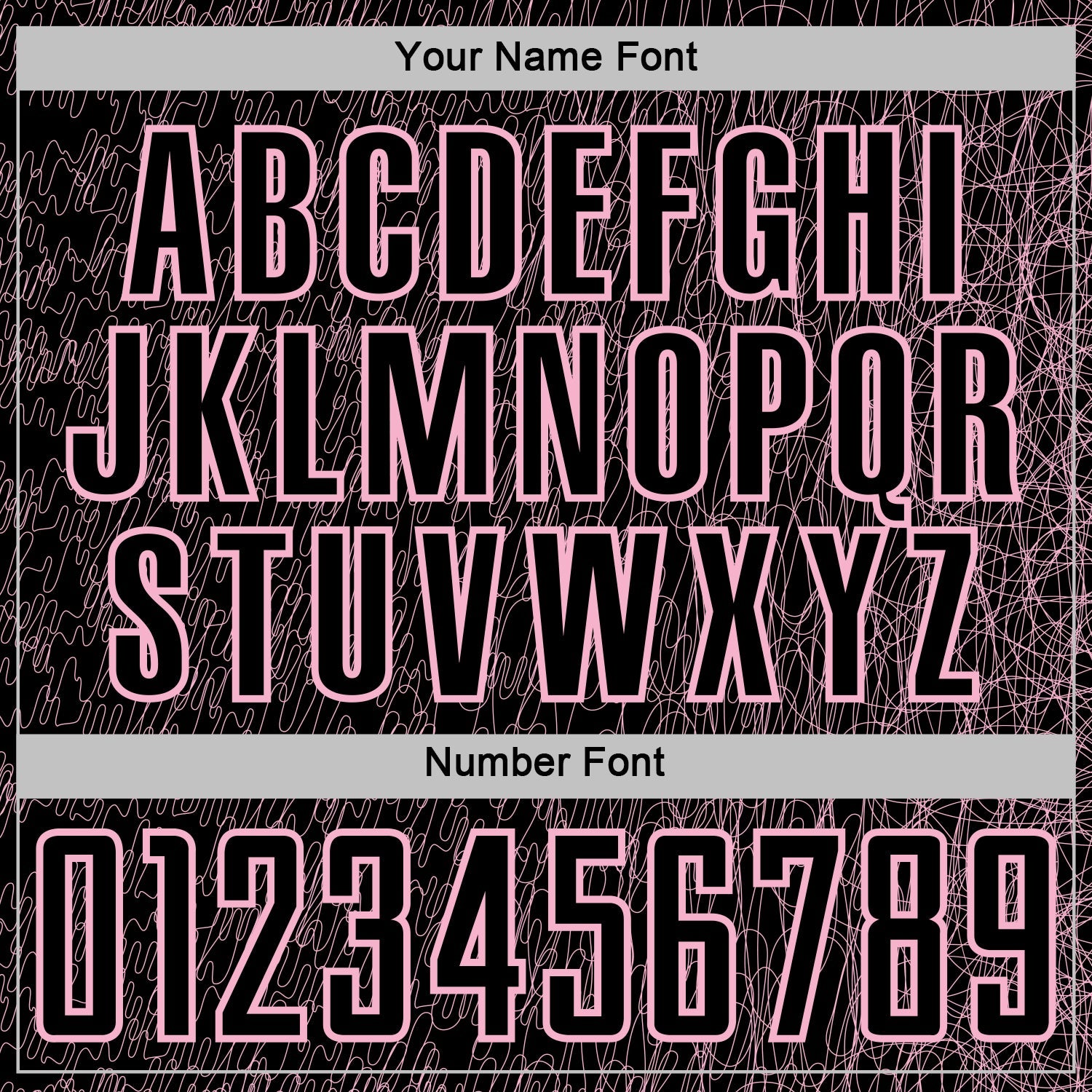 Custom Black Light Pink Abstract Scribble Curve Line Pattern Sports Sublimation Soccer Uniform Jersey view 6