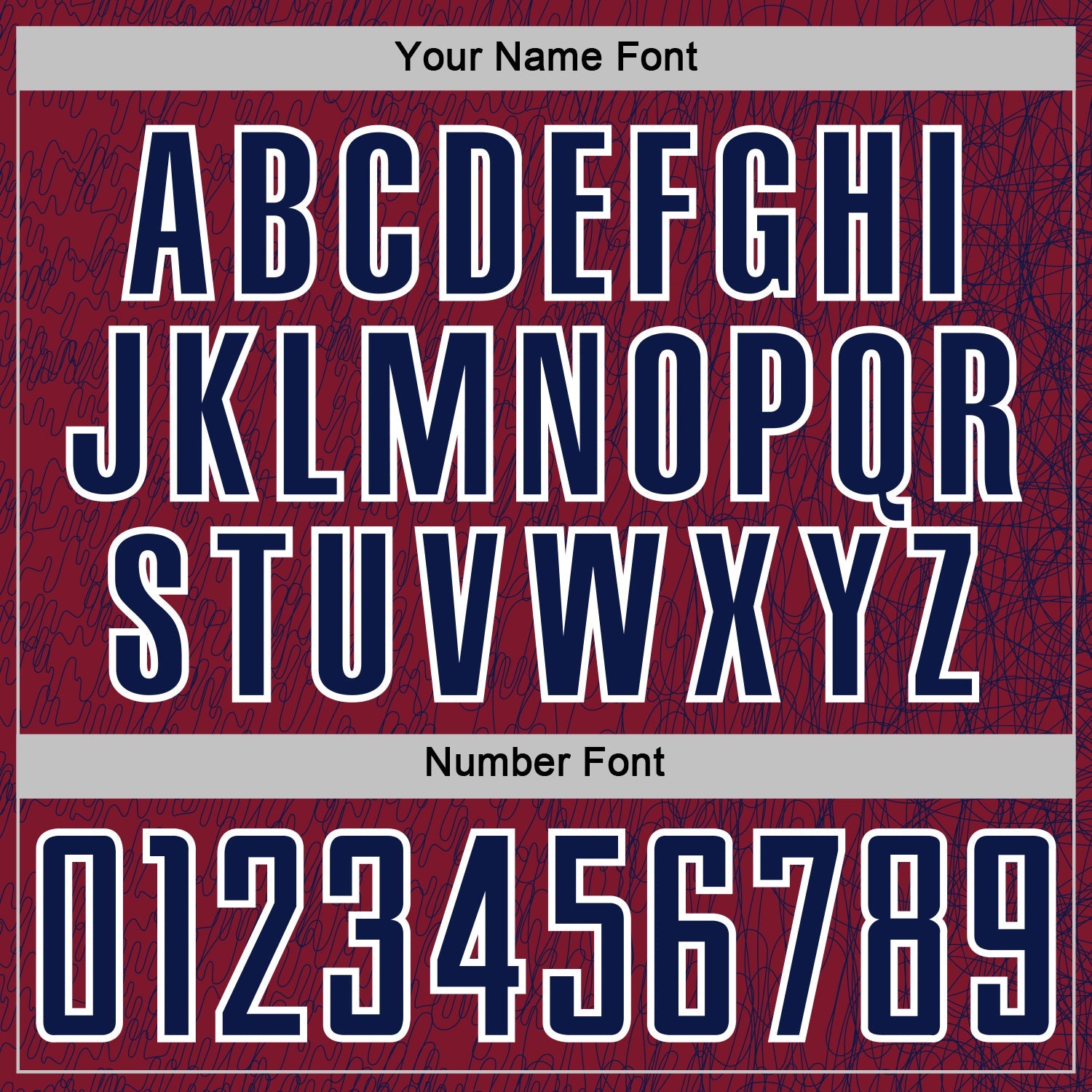 Custom Crimson Navy-White Abstract Scribble Curve Line Pattern Sports Sublimation Soccer Uniform Jersey view 6