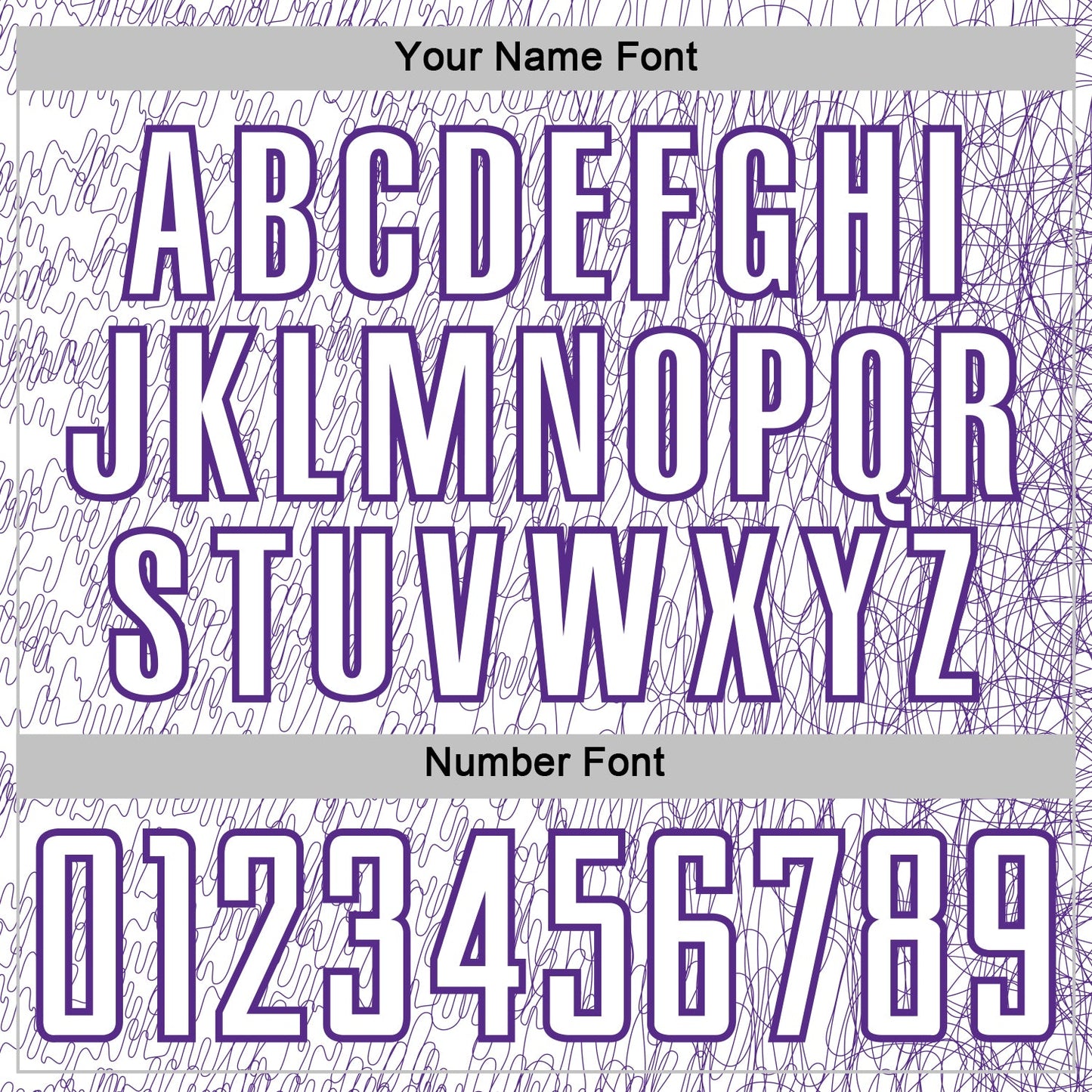 Custom White Purple Abstract Scribble Curve Line Pattern Sports Sublimation Soccer Uniform Jersey view 6