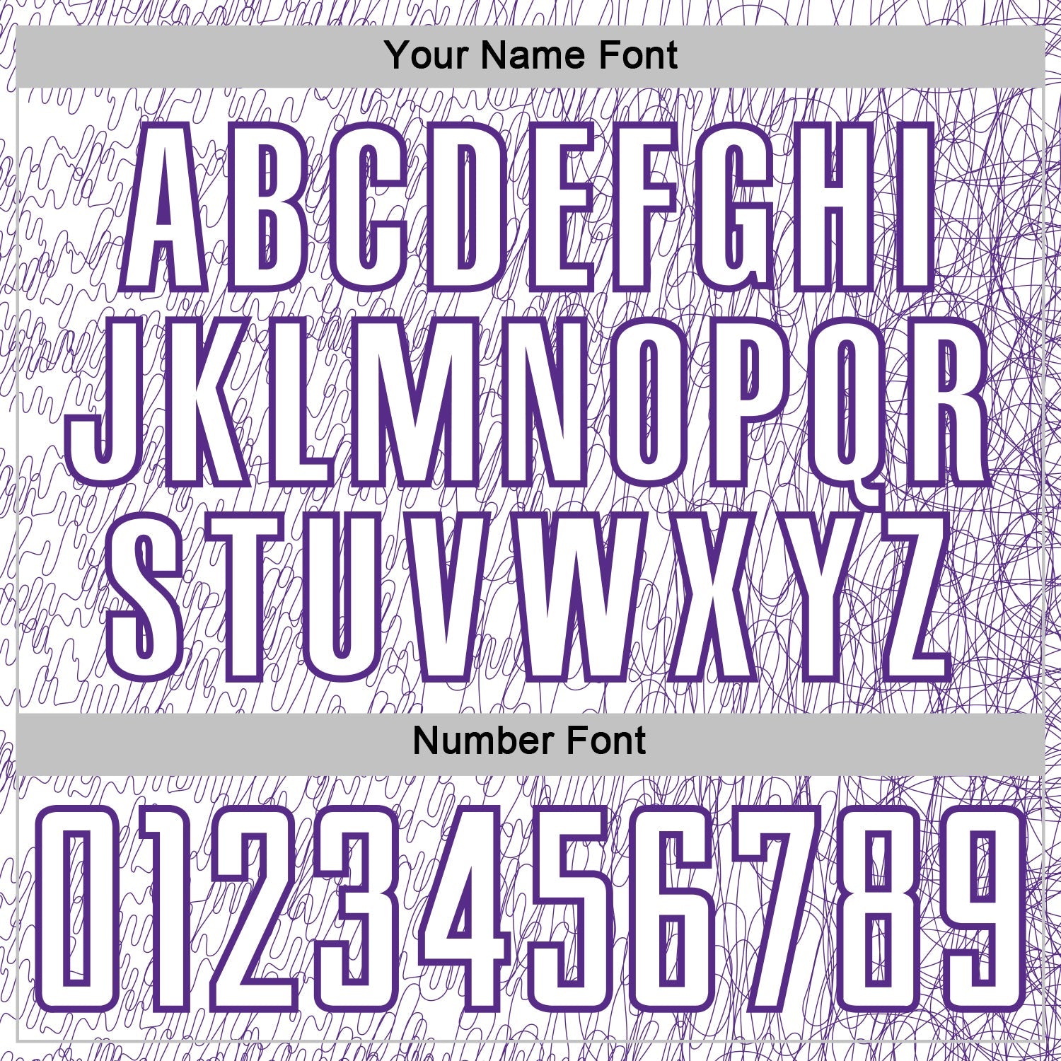 Custom White Purple Abstract Scribble Curve Line Pattern Sports Sublimation Soccer Uniform Jersey view 6