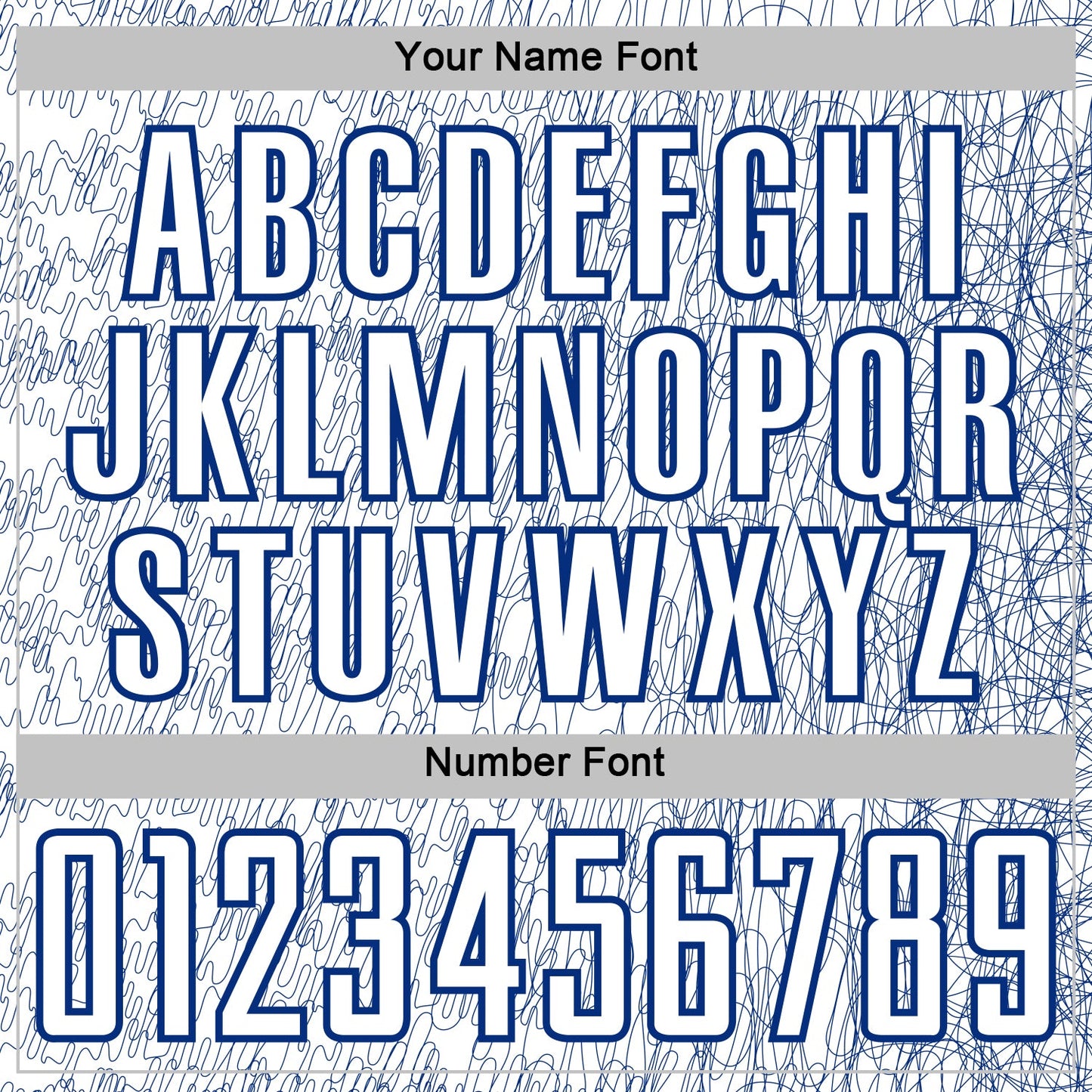 Custom White Royal Abstract Scribble Curve Line Pattern Sports Sublimation Soccer Uniform Jersey view 6