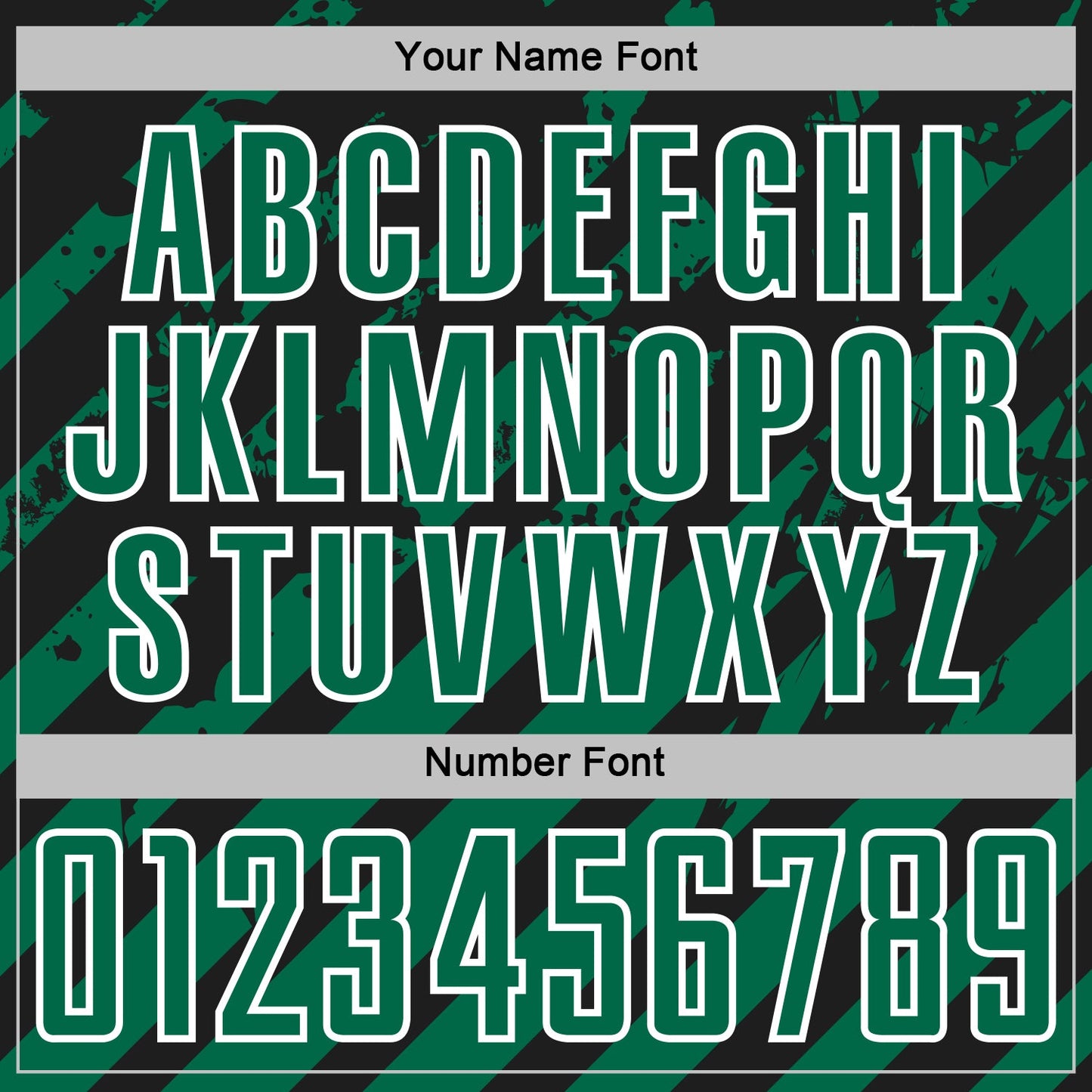 Custom Black Kelly Green-White Distressed Diagonal Stripe Pattern Sports Sublimation Soccer Uniform Jersey view 6