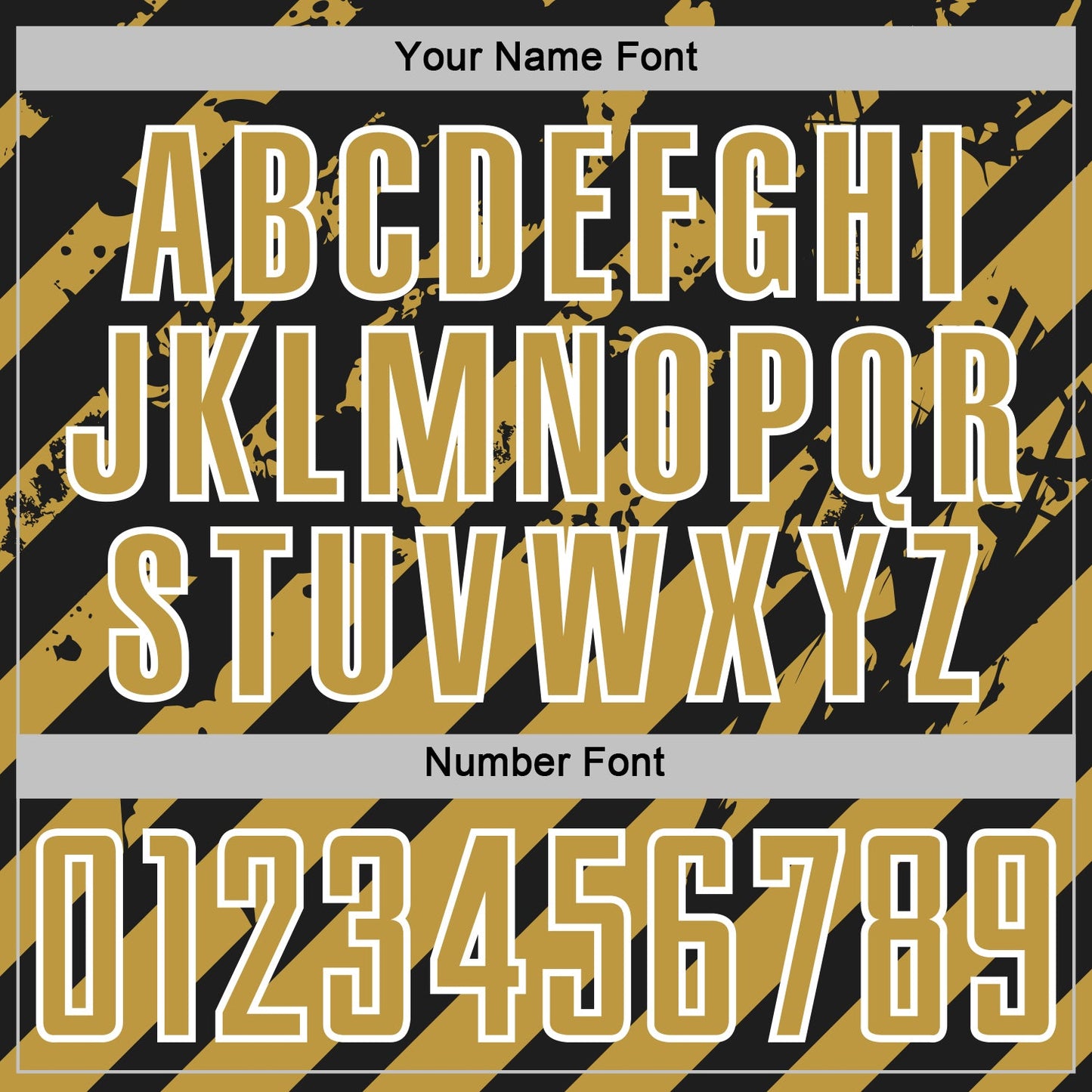 Custom Black Old Gold-White Distressed Diagonal Stripe Pattern Sports Sublimation Soccer Uniform Jersey view 6