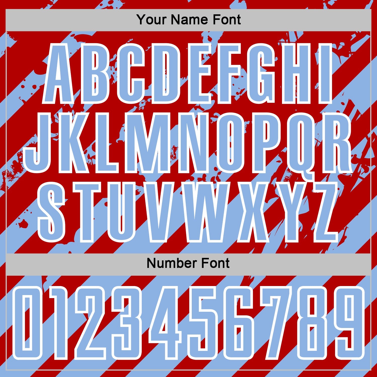 Custom Red Light Blue-White Distressed Diagonal Stripe Pattern Sports Sublimation Soccer Uniform Jersey view 6