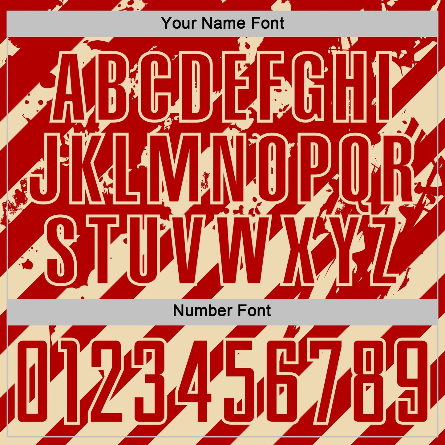 Custom Red Cream Distressed Diagonal Stripe Pattern Sports Sublimation Soccer Uniform Jersey view 6