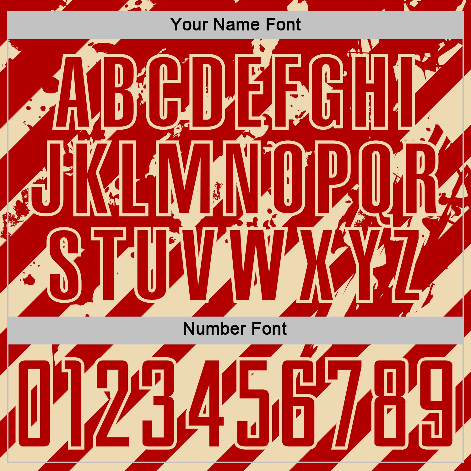 Custom Red Cream Distressed Diagonal Stripe Pattern Sports Sublimation Soccer Uniform Jersey view 6