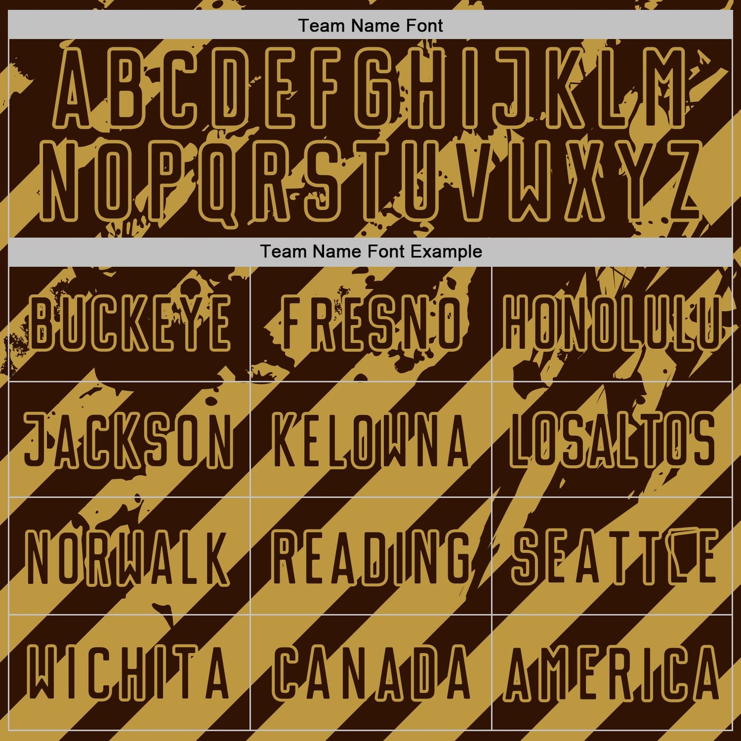 Custom Brown Old Gold Distressed Diagonal Stripe Pattern Sports Sublimation Soccer Uniform Jersey view 5
