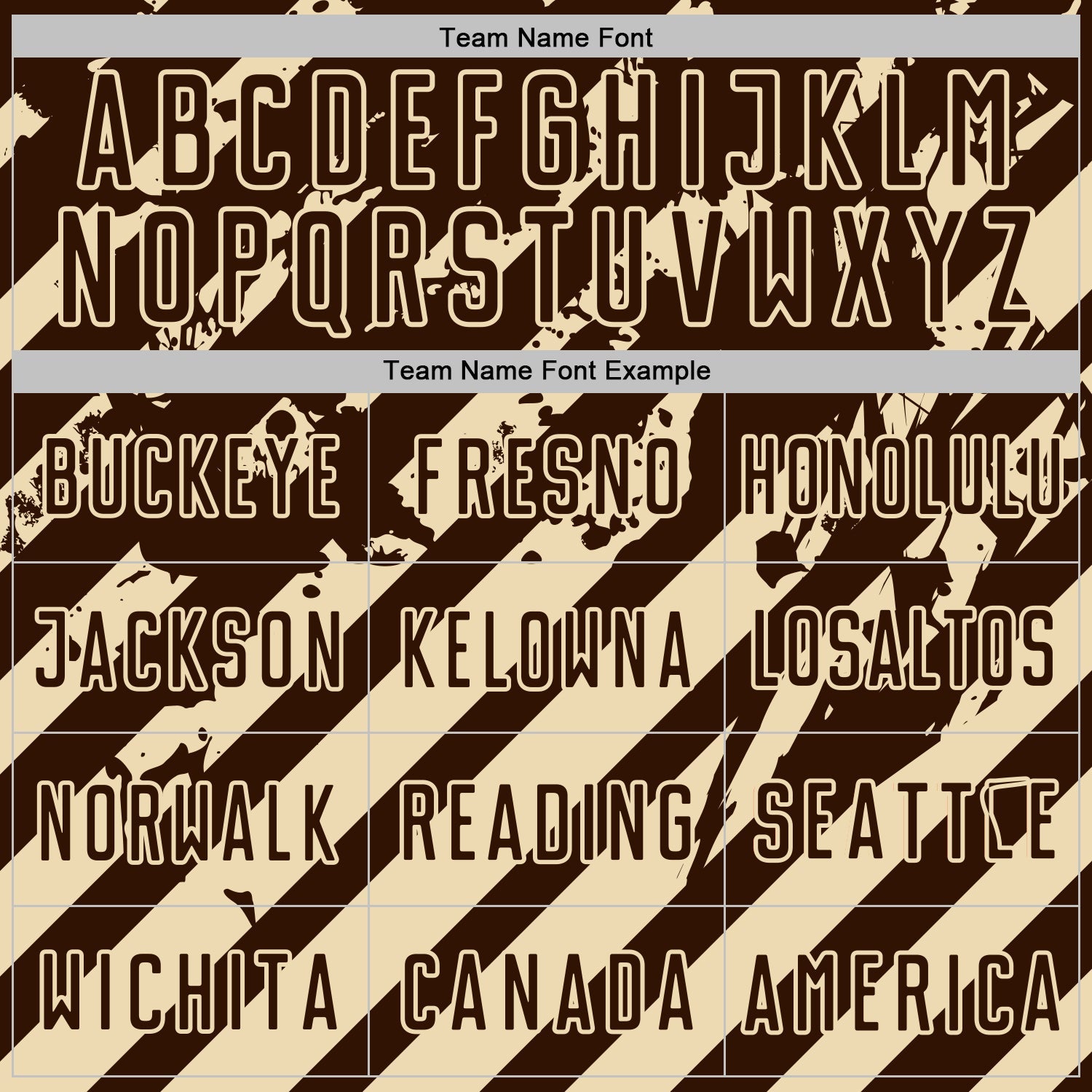 Custom Brown Cream Distressed Diagonal Stripe Pattern Sports Sublimation Soccer Uniform Jersey view 5