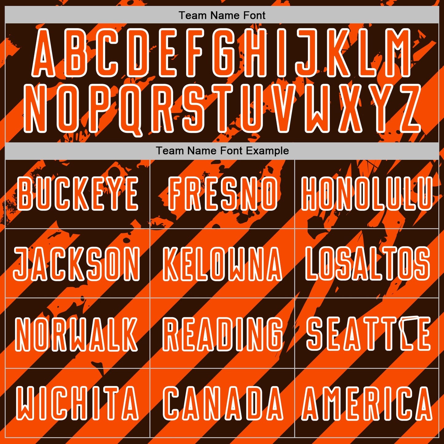 Custom Brown Orange-White Distressed Diagonal Stripe Pattern Sports Sublimation Soccer Uniform Jersey view 5