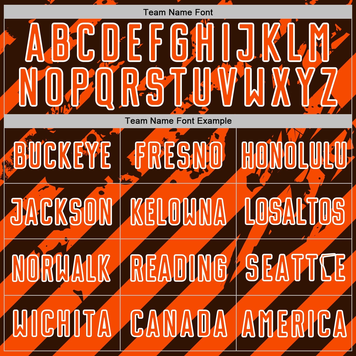 Custom Brown Orange-White Distressed Diagonal Stripe Pattern Sports Sublimation Soccer Uniform Jersey view 5