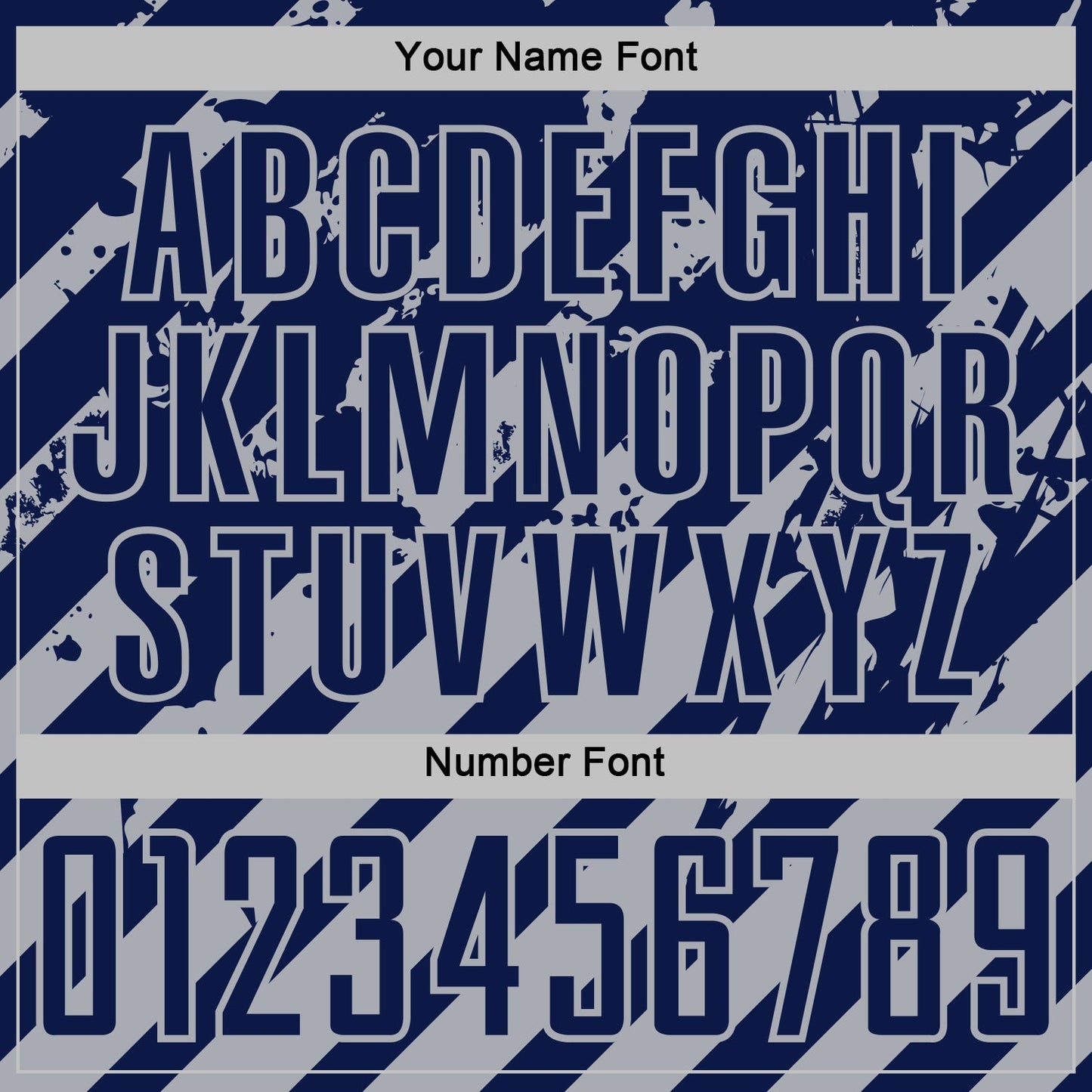 Custom Navy Gray Distressed Diagonal Stripe Pattern Sports Sublimation Soccer Uniform Jersey view 6