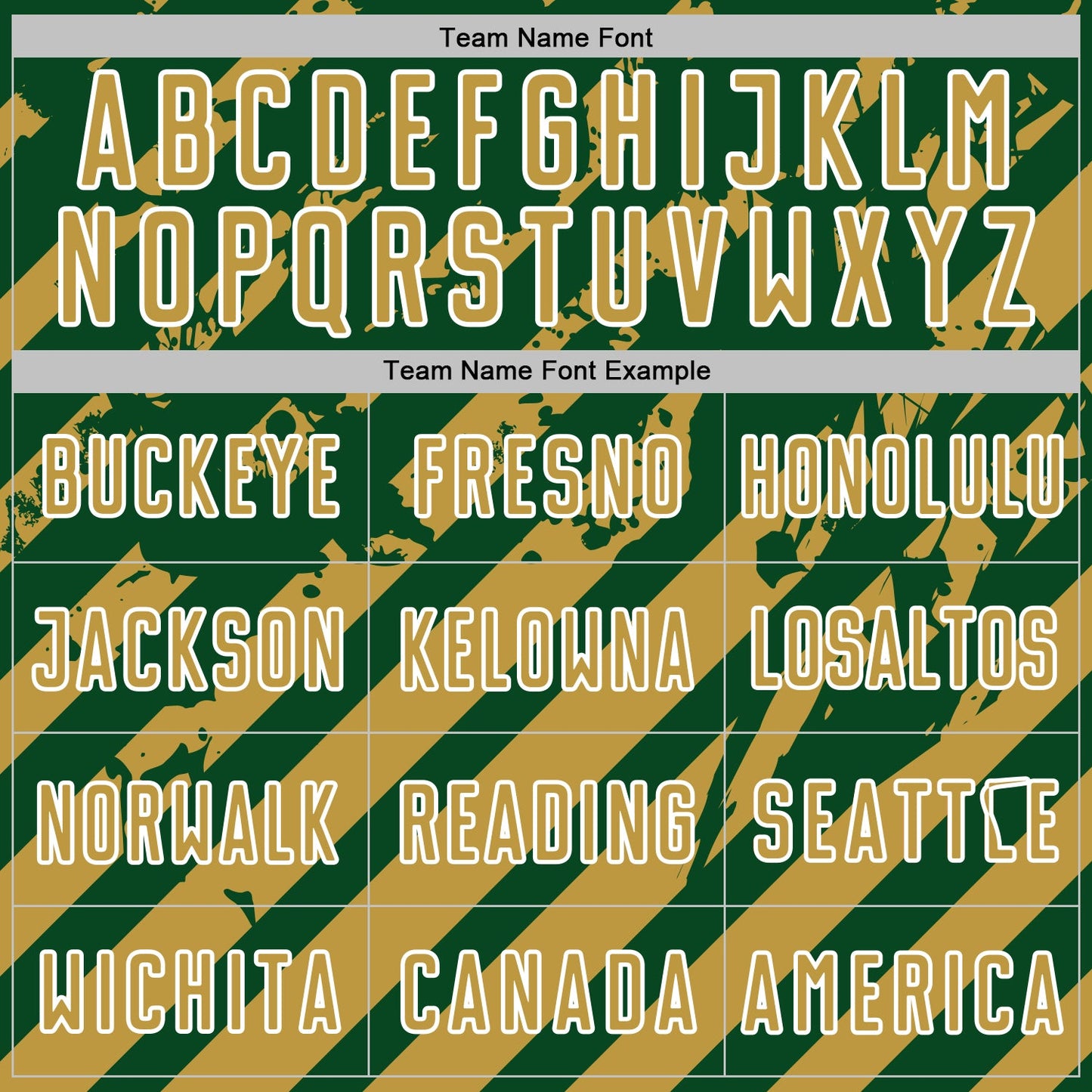 Custom Green Old Gold-White Distressed Diagonal Stripe Pattern Sports Sublimation Soccer Uniform Jersey view 5