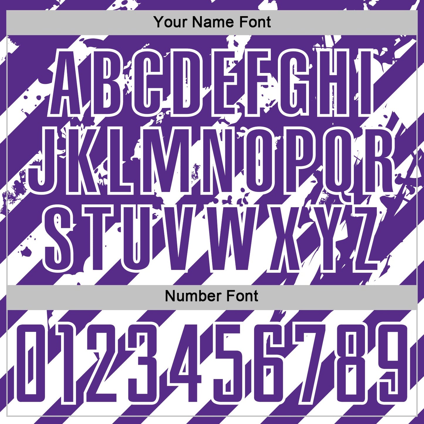 Custom Purple White Distressed Diagonal Stripe Pattern Sports Sublimation Soccer Uniform Jersey view 6