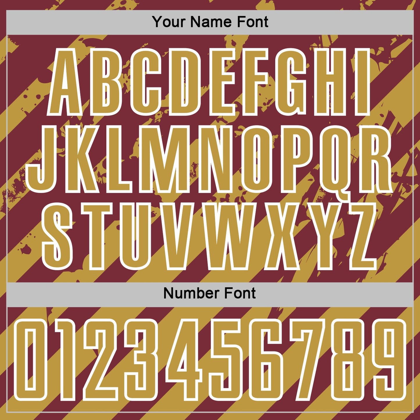 Custom Burgundy Old Gold-White Distressed Diagonal Stripe Pattern Sports Sublimation Soccer Uniform Jersey view 6